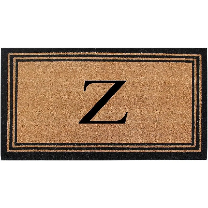Pure Natural Coir Doormat with Heavy Duty PVC Backing.0.75 Inch Pile Height. Perfect for Outdoor Use