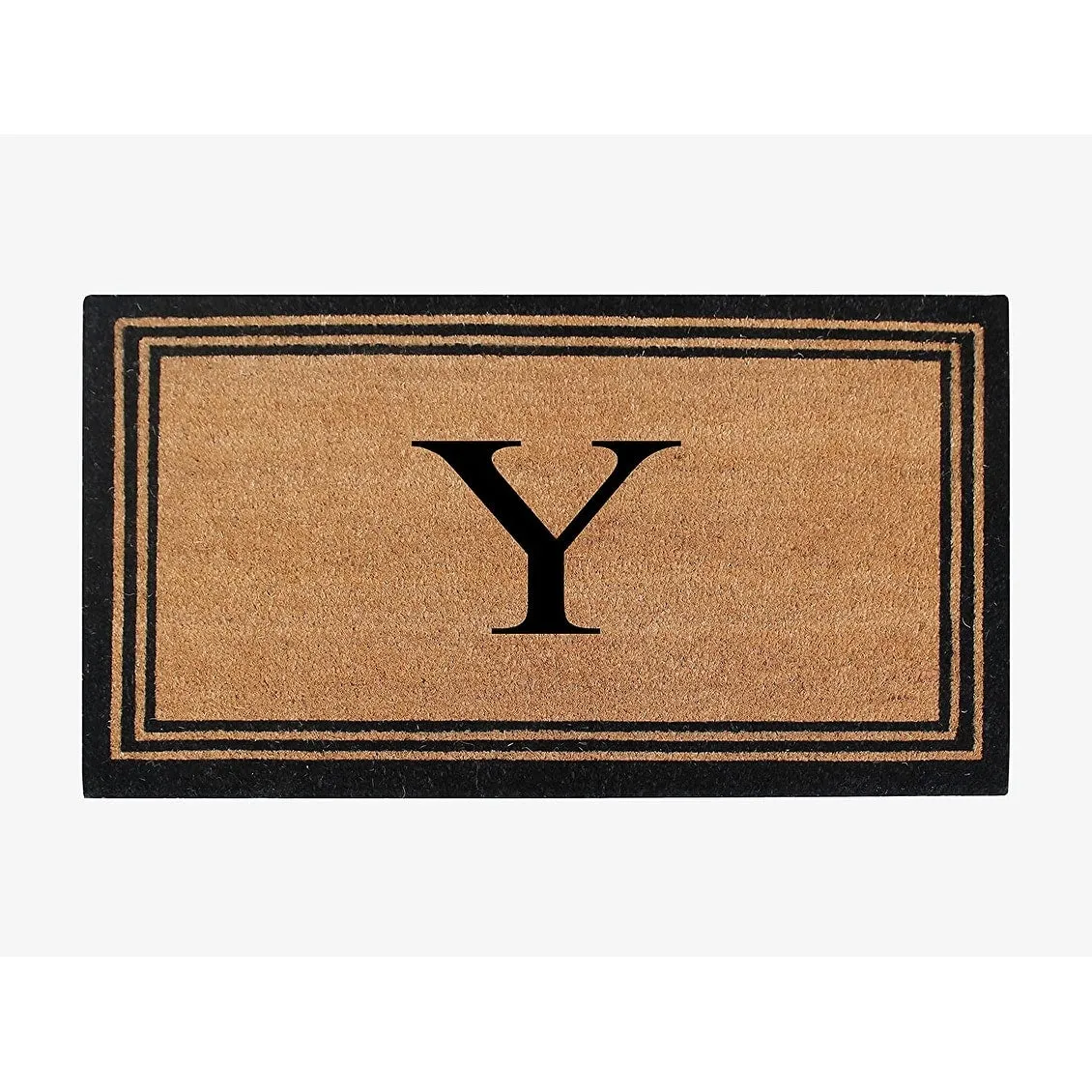 Pure Natural Coir Doormat with Heavy Duty PVC Backing.0.75 Inch Pile Height. Perfect for Outdoor Use