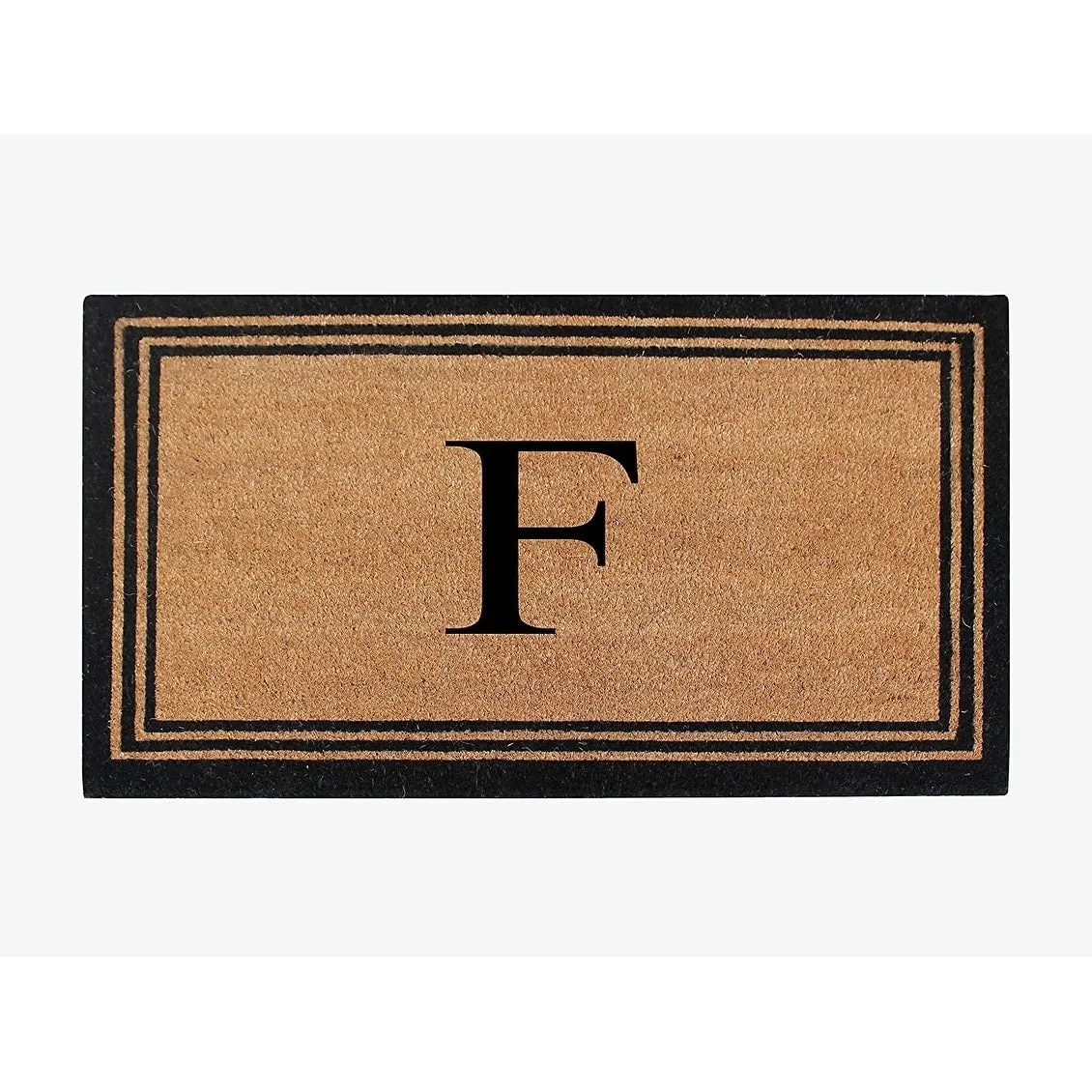 Pure Natural Coir Doormat with Heavy Duty PVC Backing.0.75 Inch Pile Height. Perfect for Outdoor Use