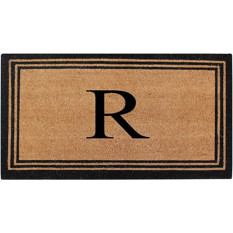 Pure Natural Coir Doormat with Heavy Duty PVC Backing.0.75 Inch Pile Height. Perfect for Outdoor Use