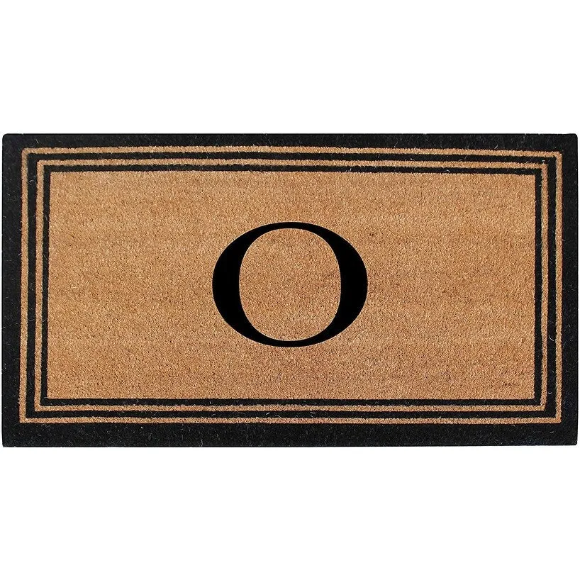 Pure Natural Coir Doormat with Heavy Duty PVC Backing.0.75 Inch Pile Height. Perfect for Outdoor Use
