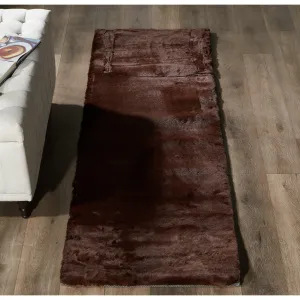 Rabbit-Collection Thick Faux-Fur Area Rug
