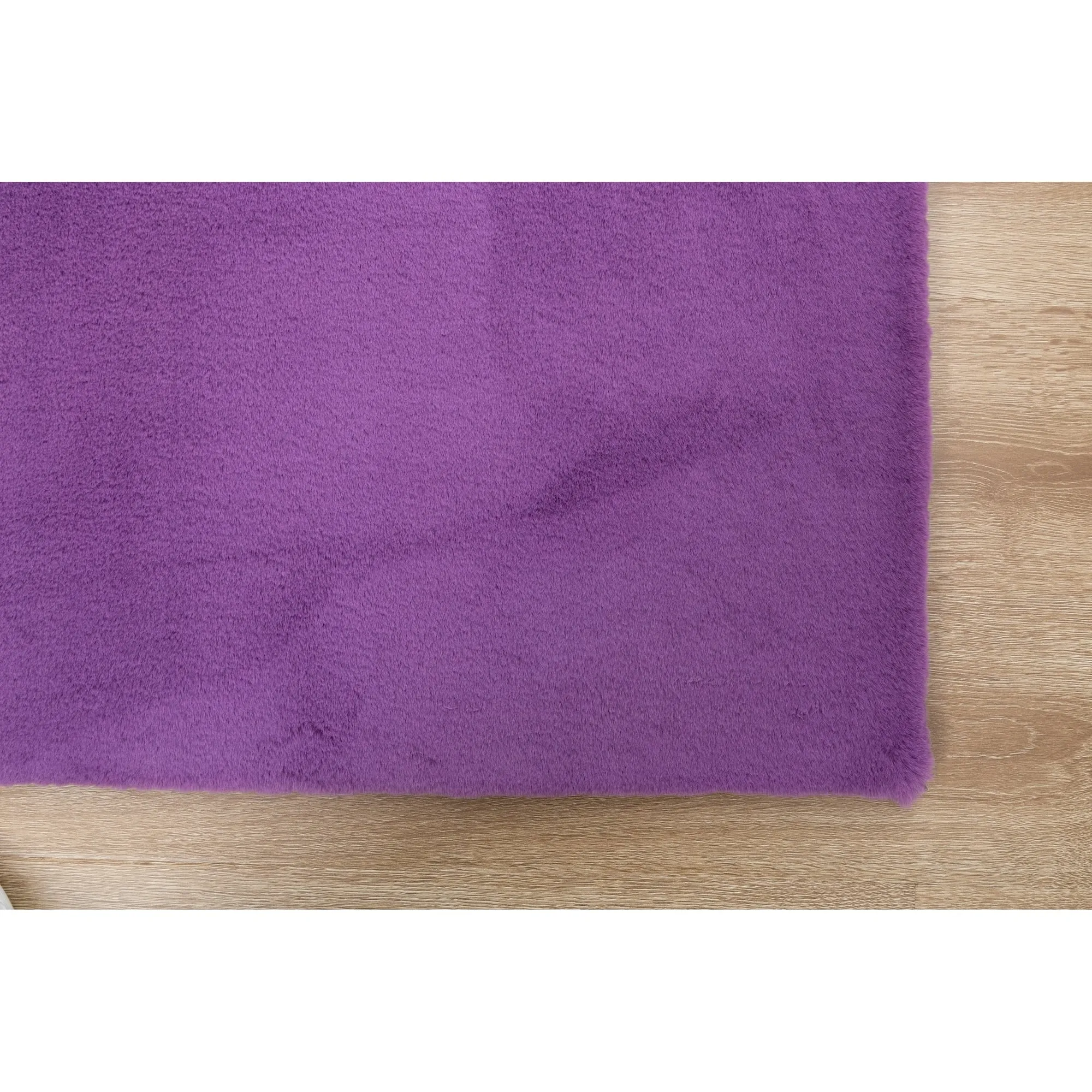 Rabbit-Collection Thick Faux-Fur Area Rug