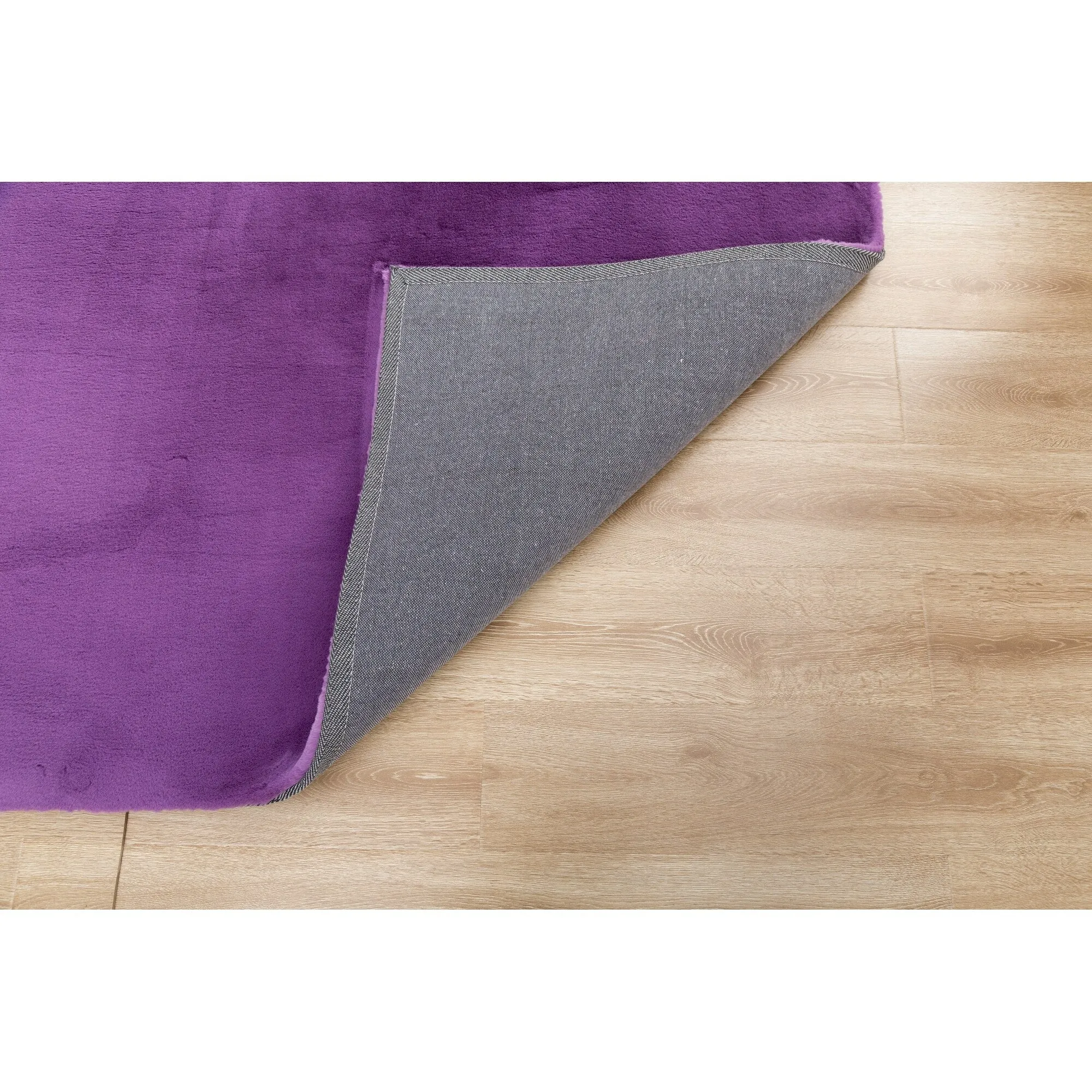 Rabbit-Collection Thick Faux-Fur Area Rug