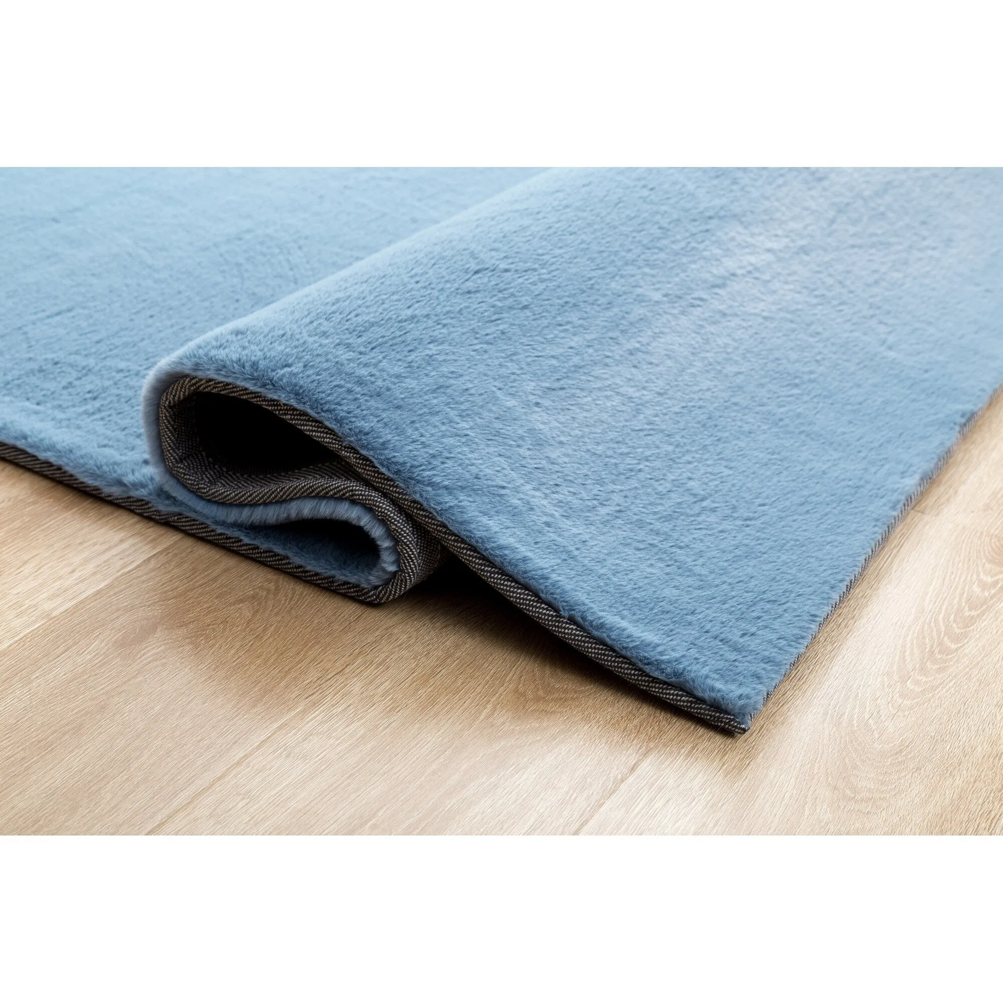 Rabbit-Collection Thick Faux-Fur Area Rug