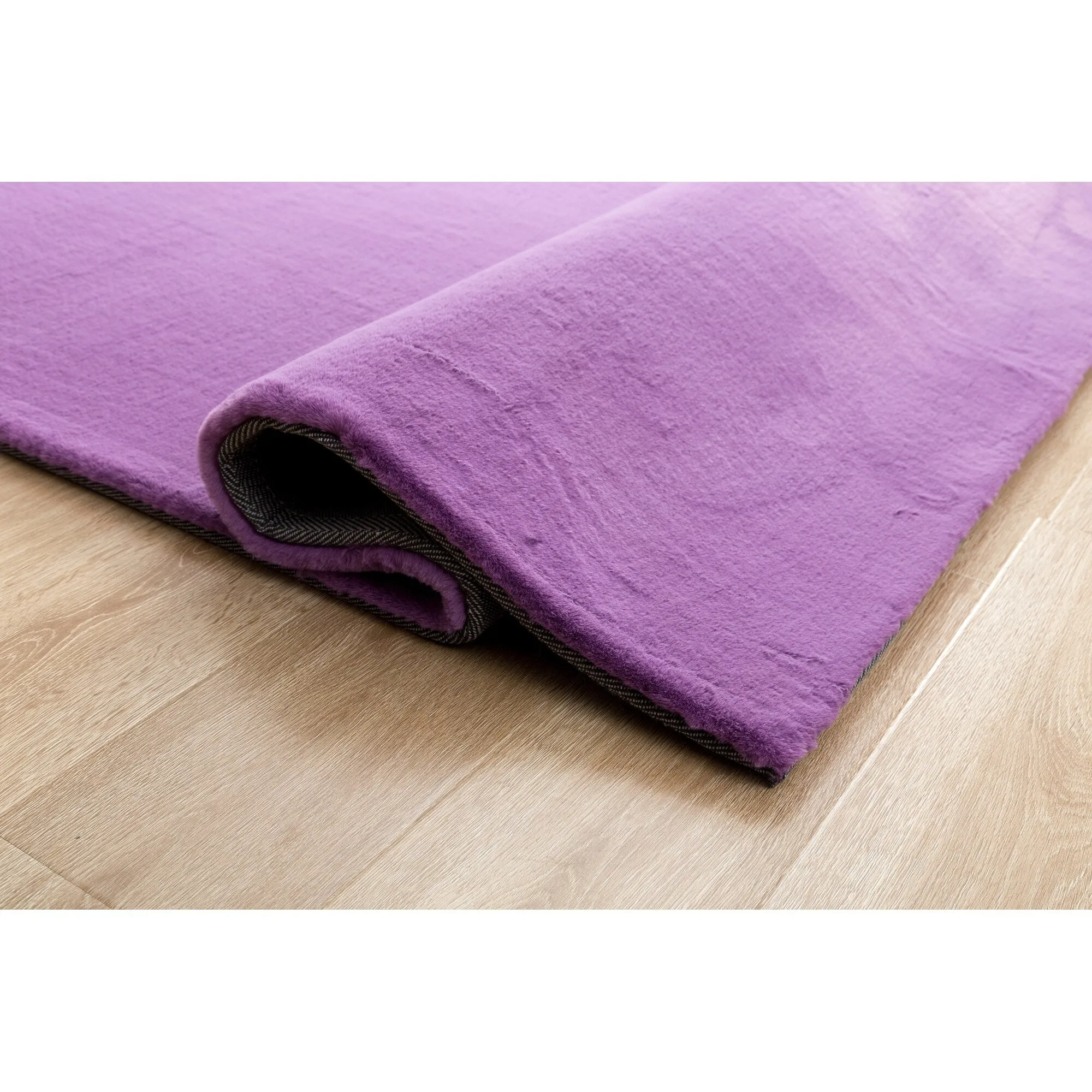 Rabbit-Collection Thick Faux-Fur Area Rug