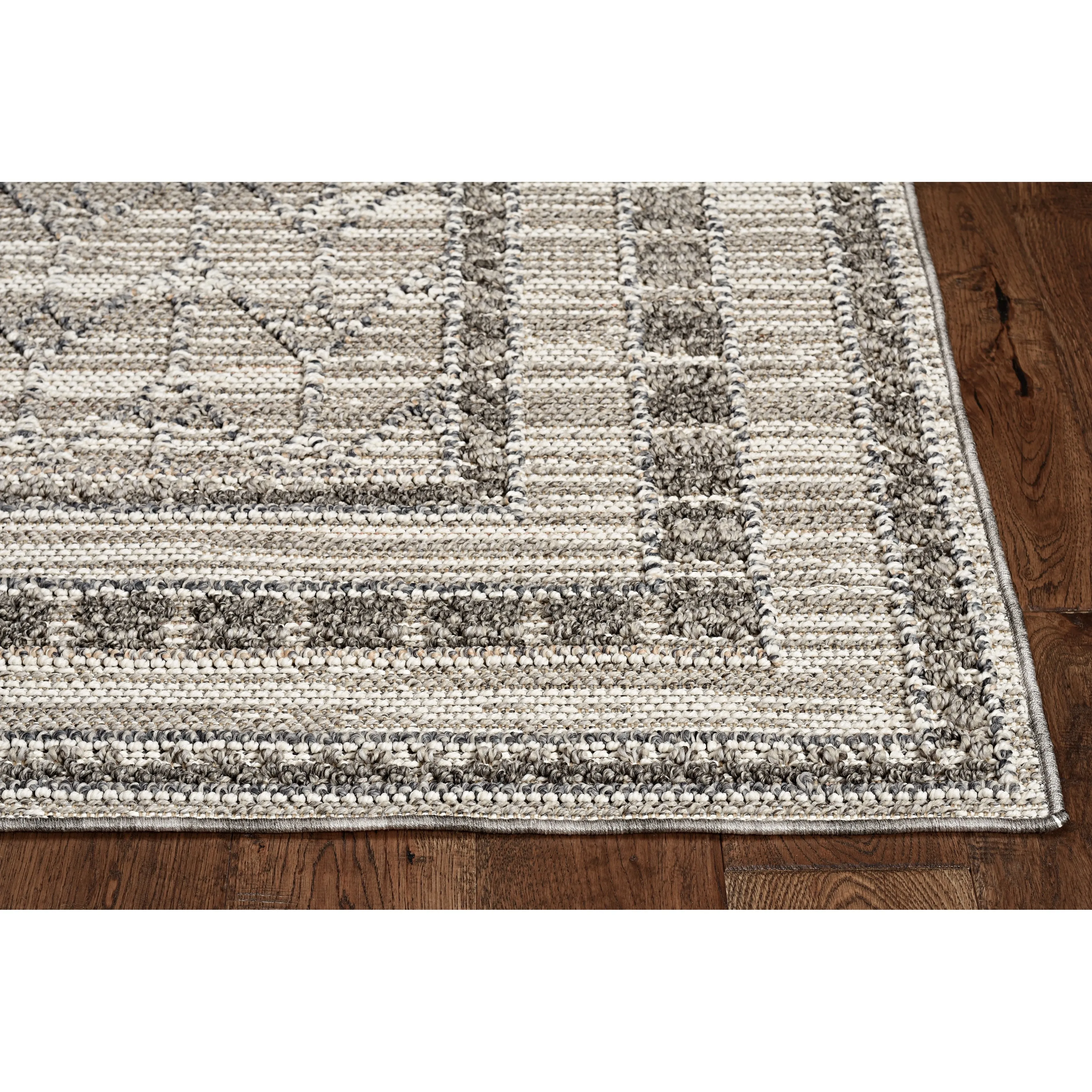 Rodelle Scandinavian Border Outdoor Rug by Havenside Home