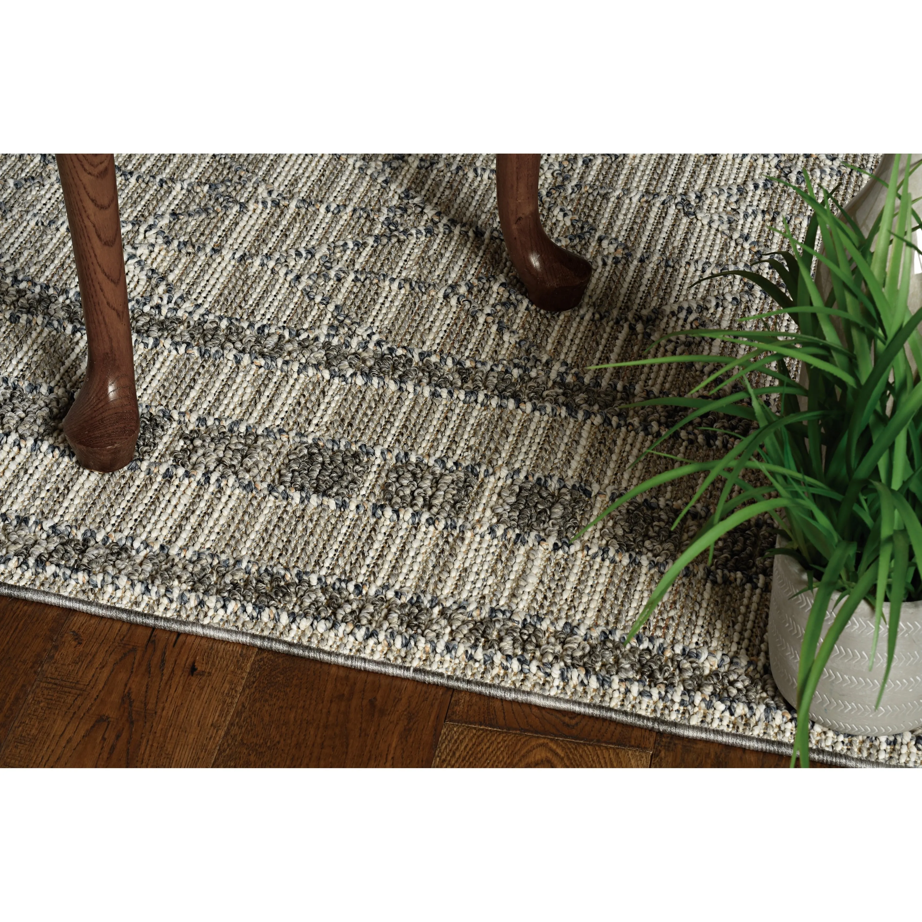 Rodelle Scandinavian Border Outdoor Rug by Havenside Home