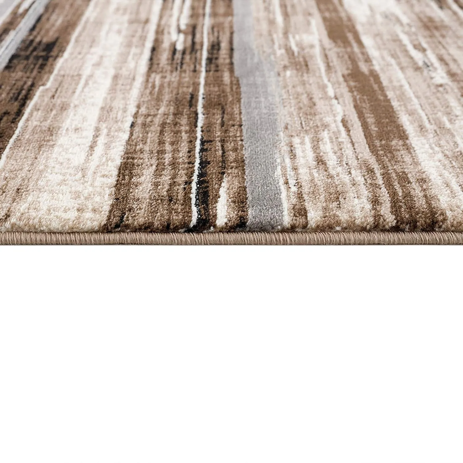 Rug Branch Montage Modern Abstract Area Rug and Runner. Beige