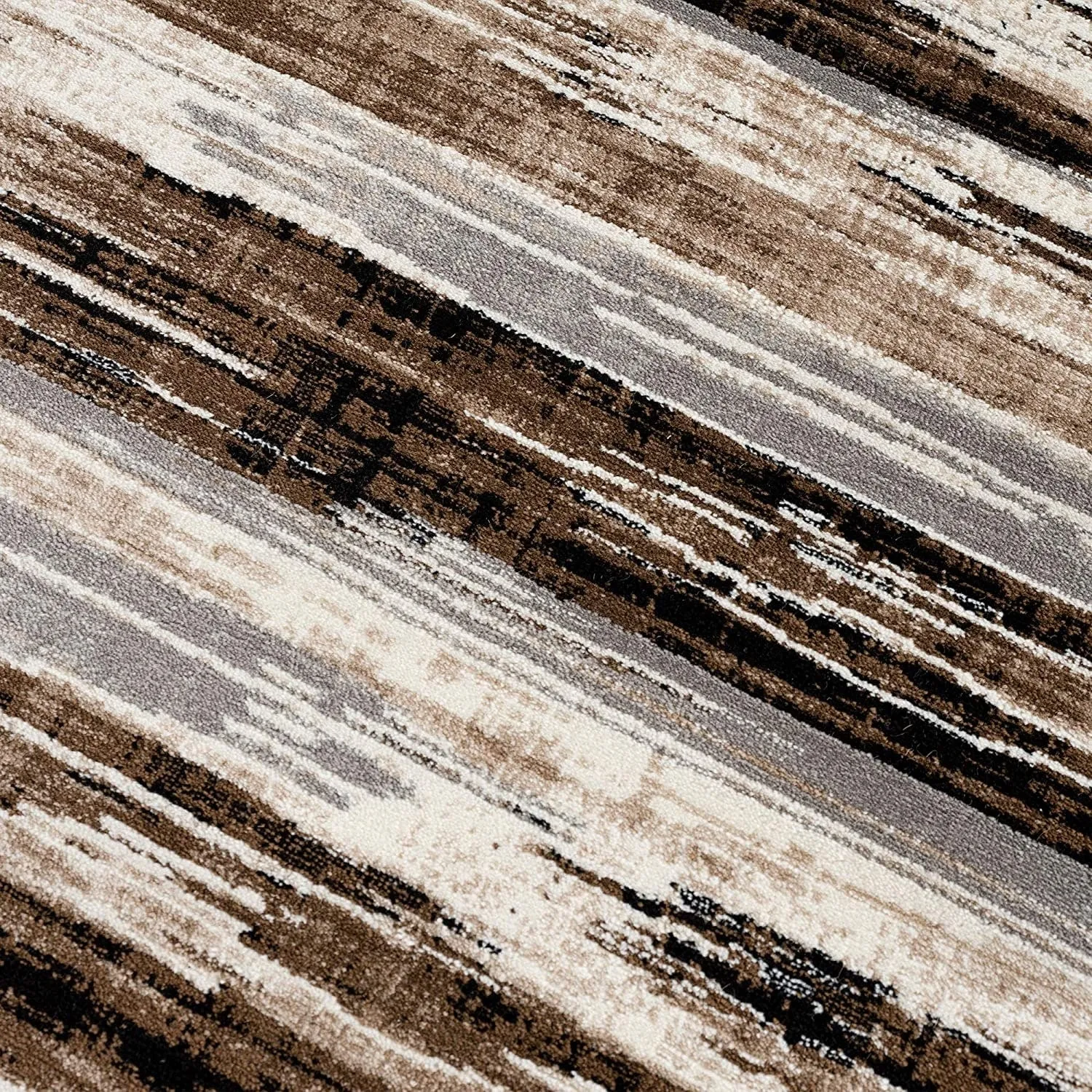 Rug Branch Montage Modern Abstract Area Rug and Runner. Beige