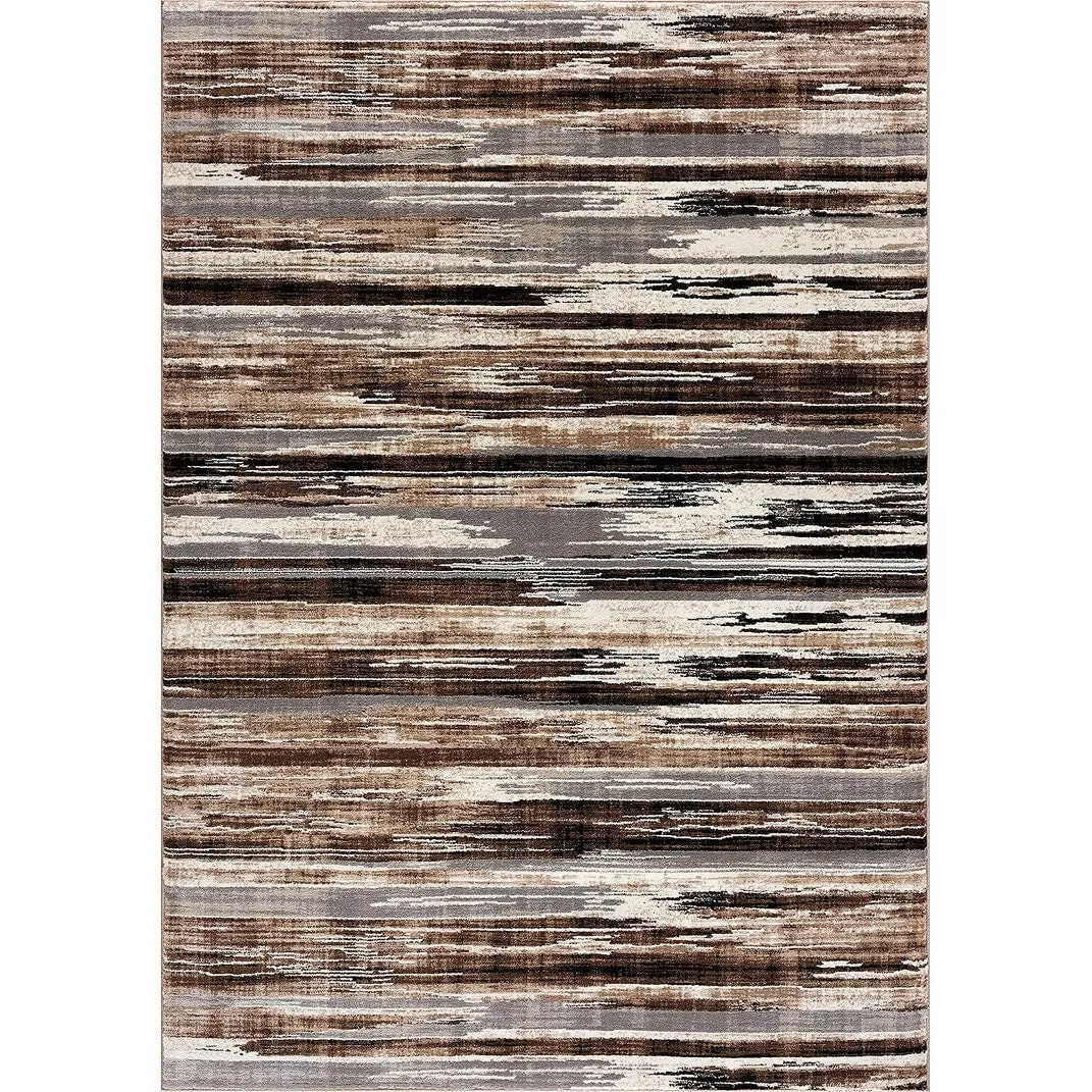 Rug Branch Montage Modern Abstract Area Rug and Runner. Beige