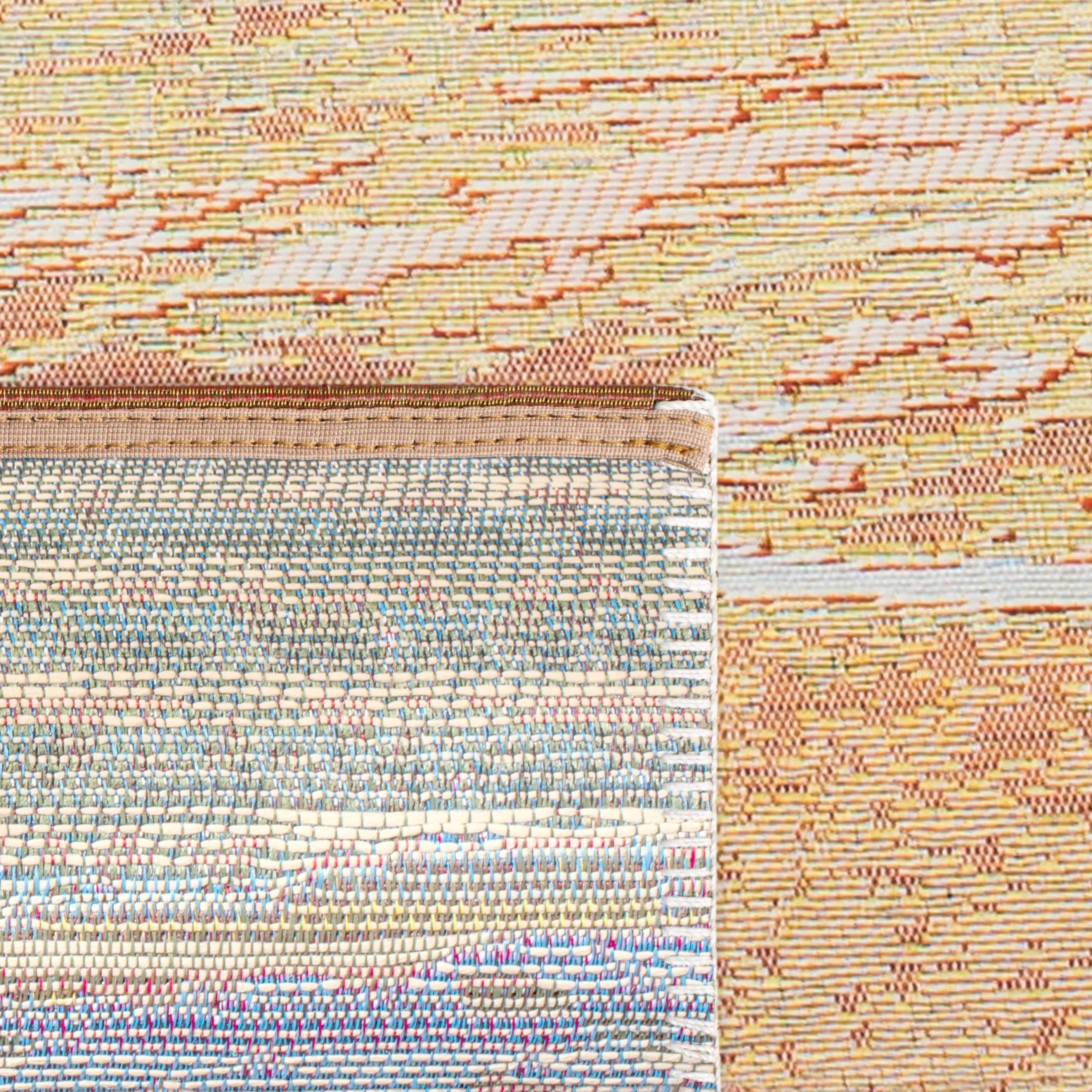 SAFAVIEH Barbados Terumi Tropical Indoor/ Outdoor Waterproof Patio Backyard Rug