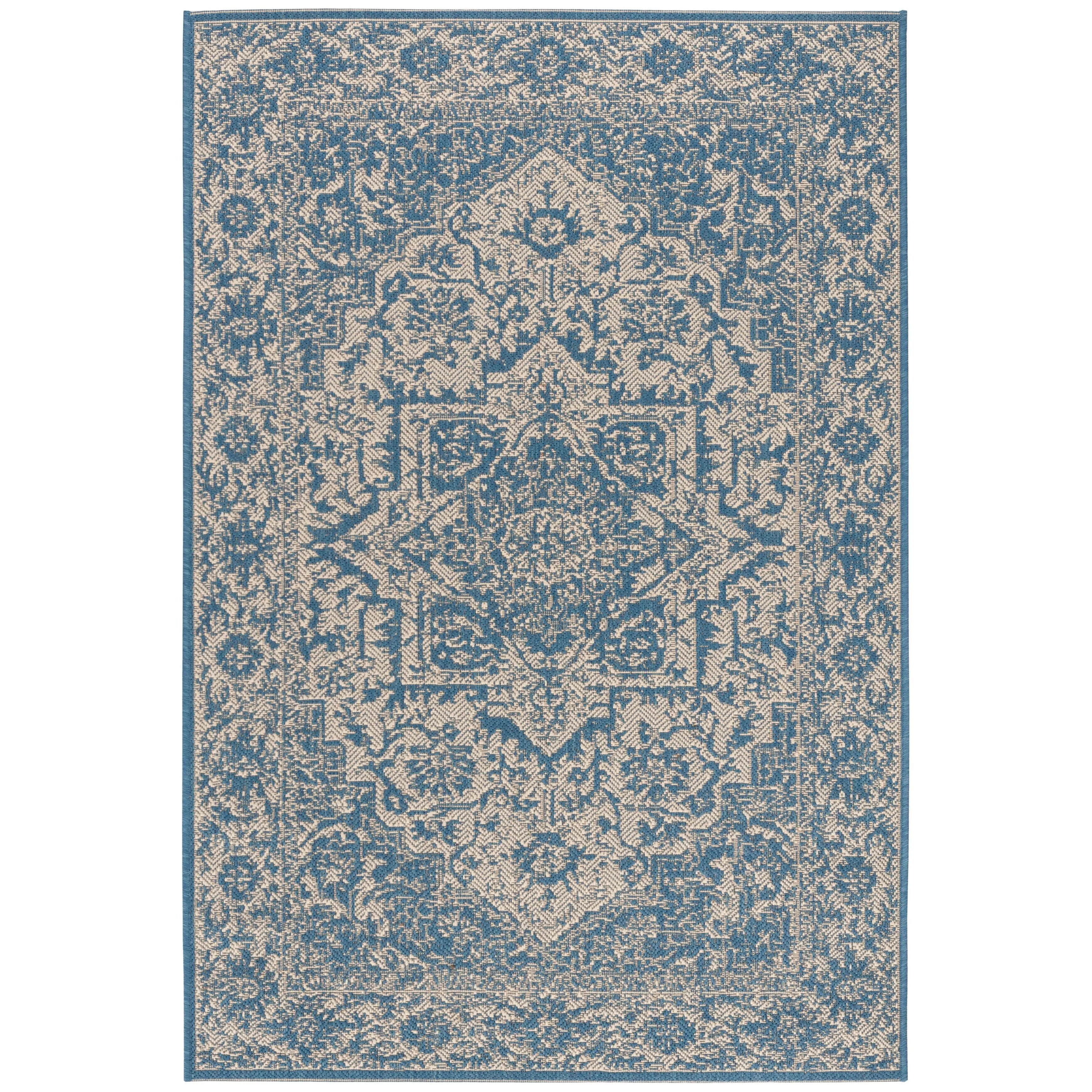 SAFAVIEH Beach House Pouline Indoor/ Outdoor Waterproof Patio Backyard Rug