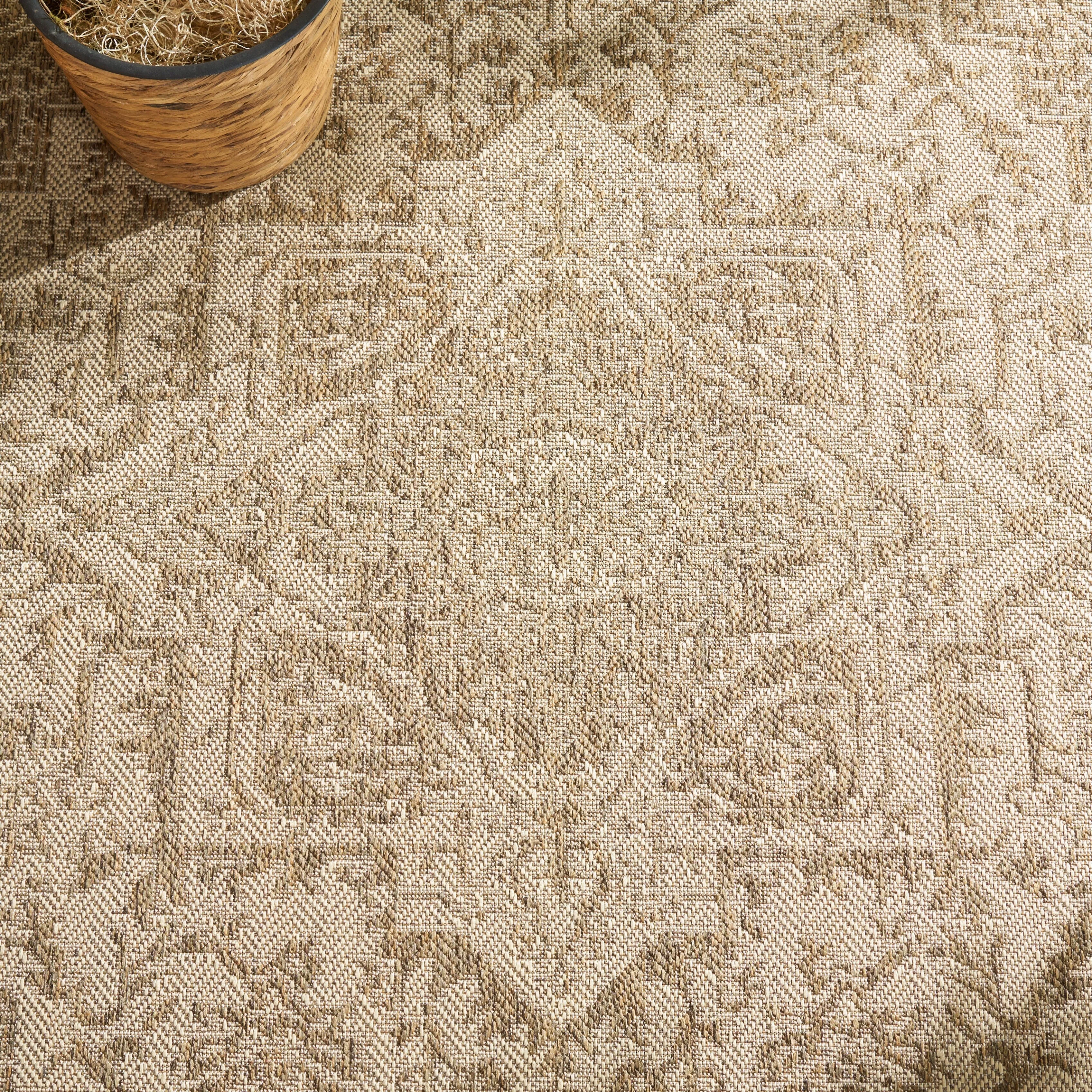 SAFAVIEH Beach House Pouline Indoor/ Outdoor Waterproof Patio Backyard Rug