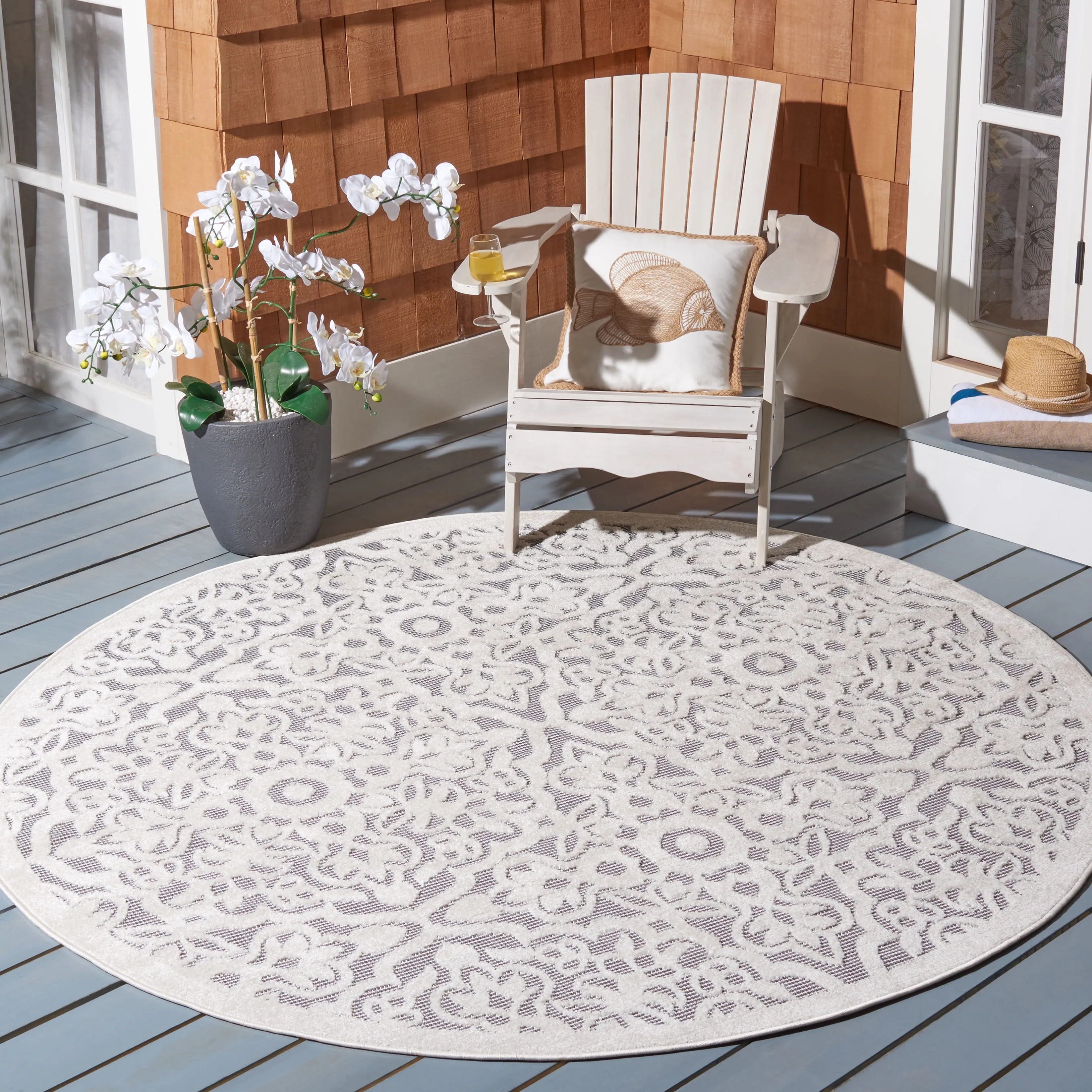 SAFAVIEH Cabana Fimmie Indoor/ Outdoor Waterproof Patio Rug