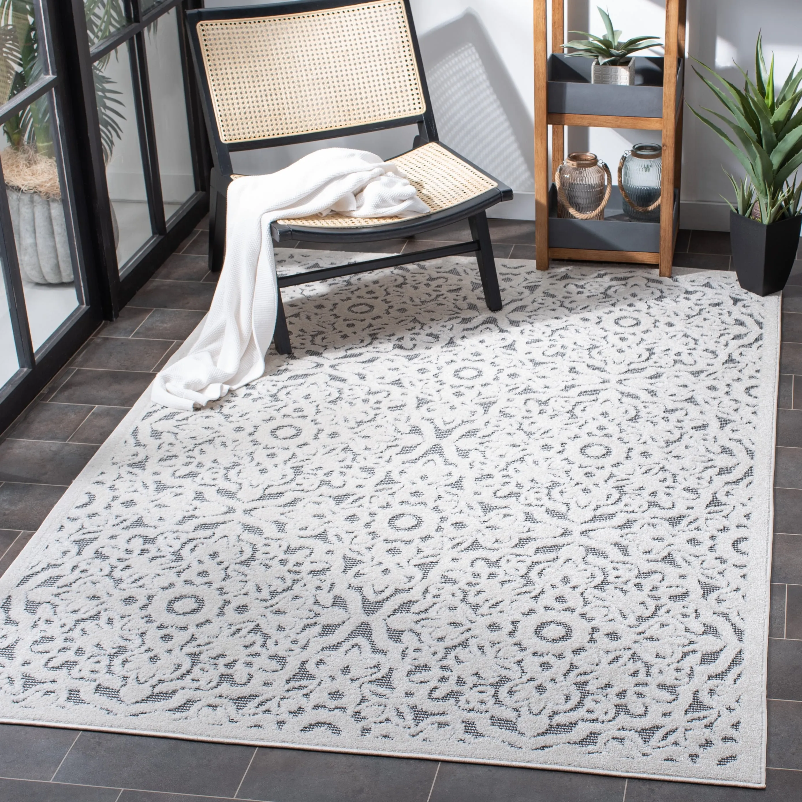 SAFAVIEH Cabana Fimmie Indoor/ Outdoor Waterproof Patio Rug