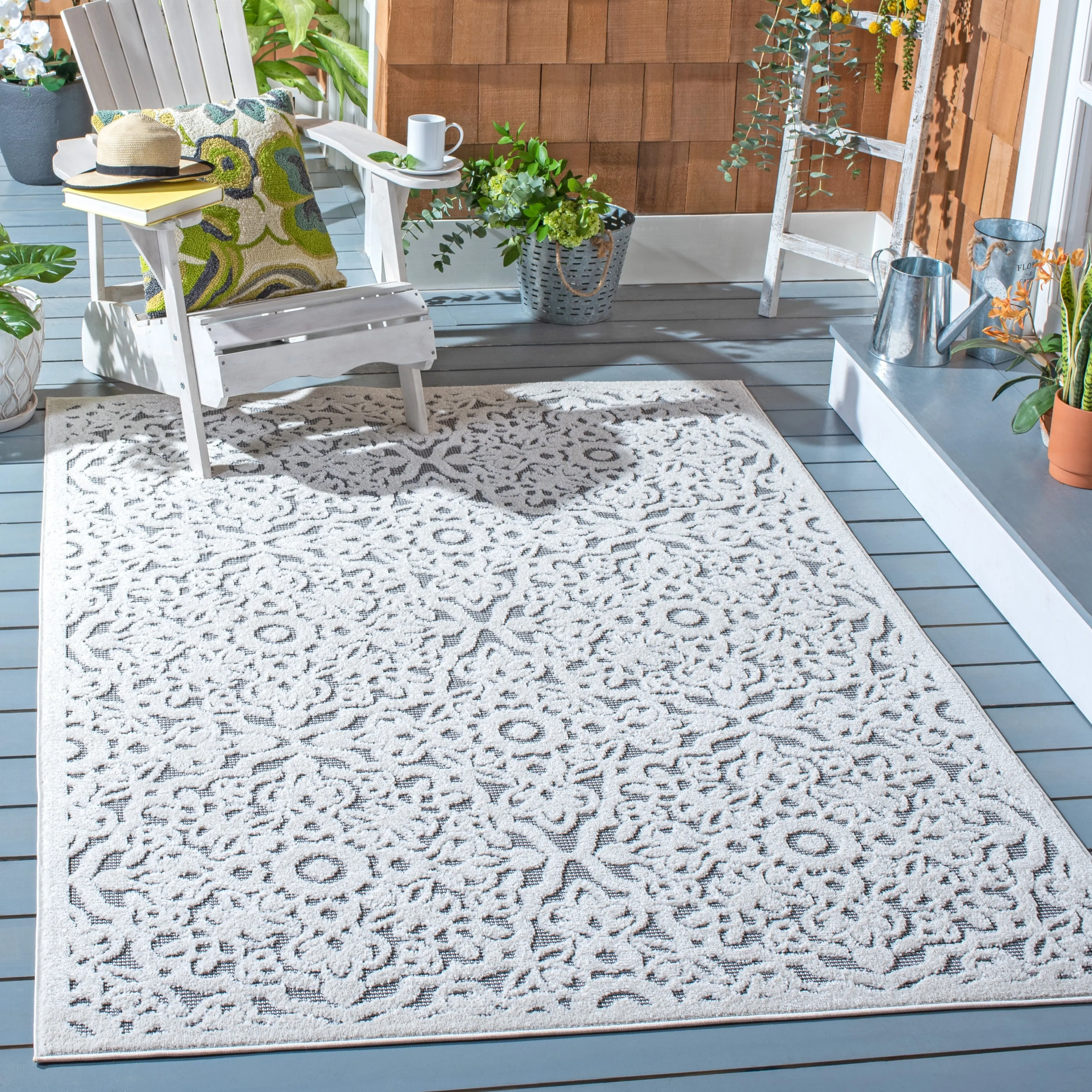 SAFAVIEH Cabana Fimmie Indoor/ Outdoor Waterproof Patio Rug