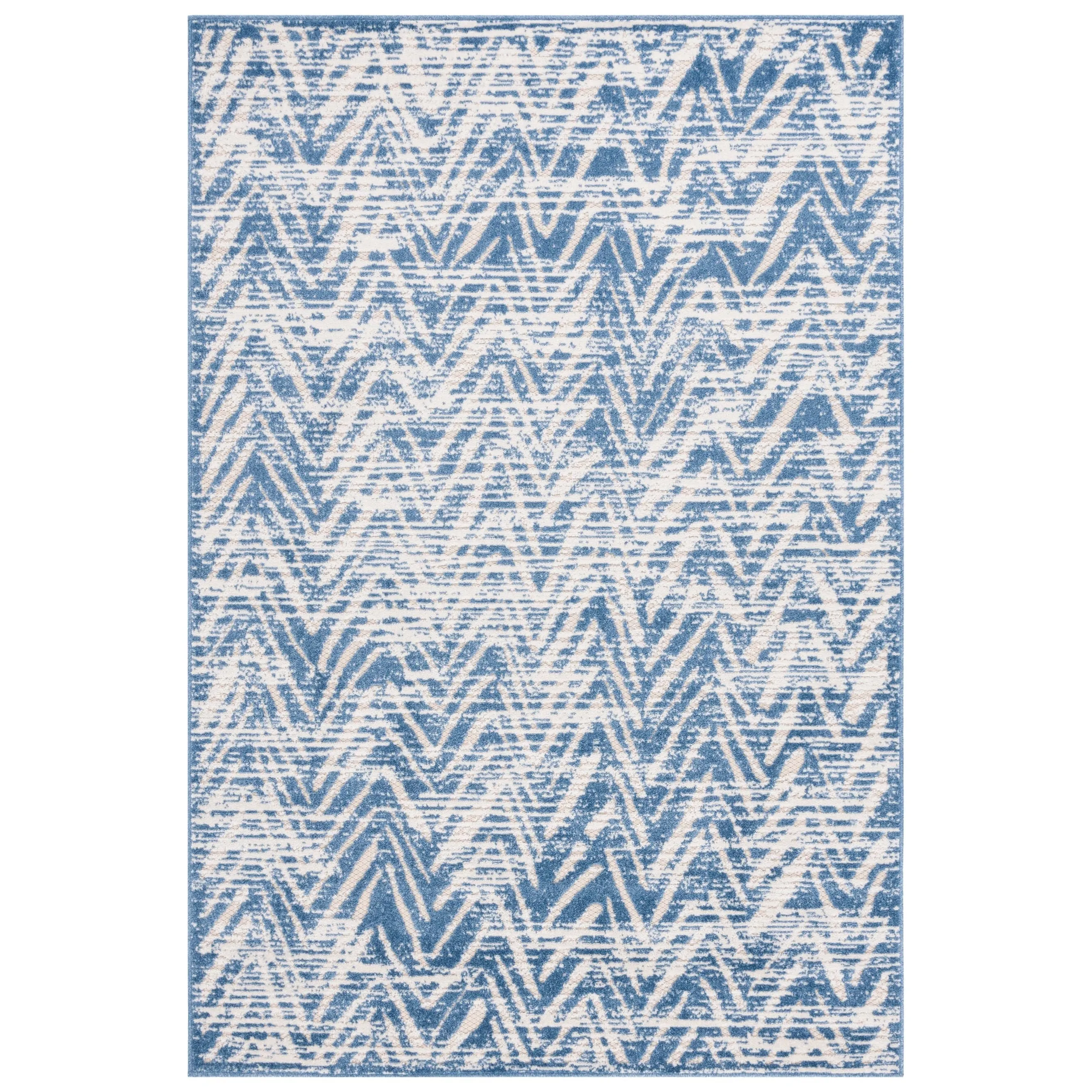 SAFAVIEH Cottage Eibhlis Chevron Waterproof Patio Backyard Rug