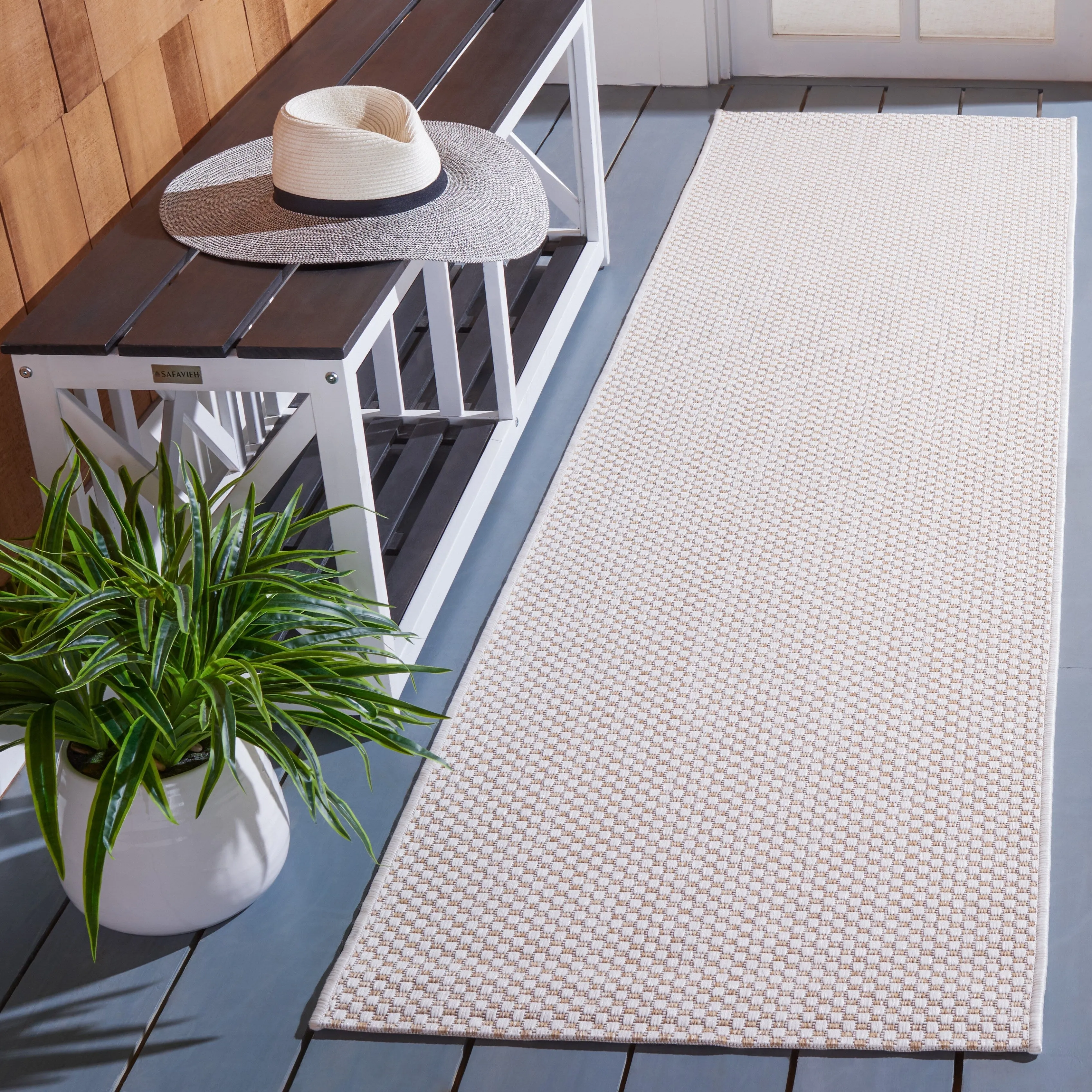 SAFAVIEH Courtyard Cilly Indoor/ Outdoor Waterproof Patio Backyard Rug