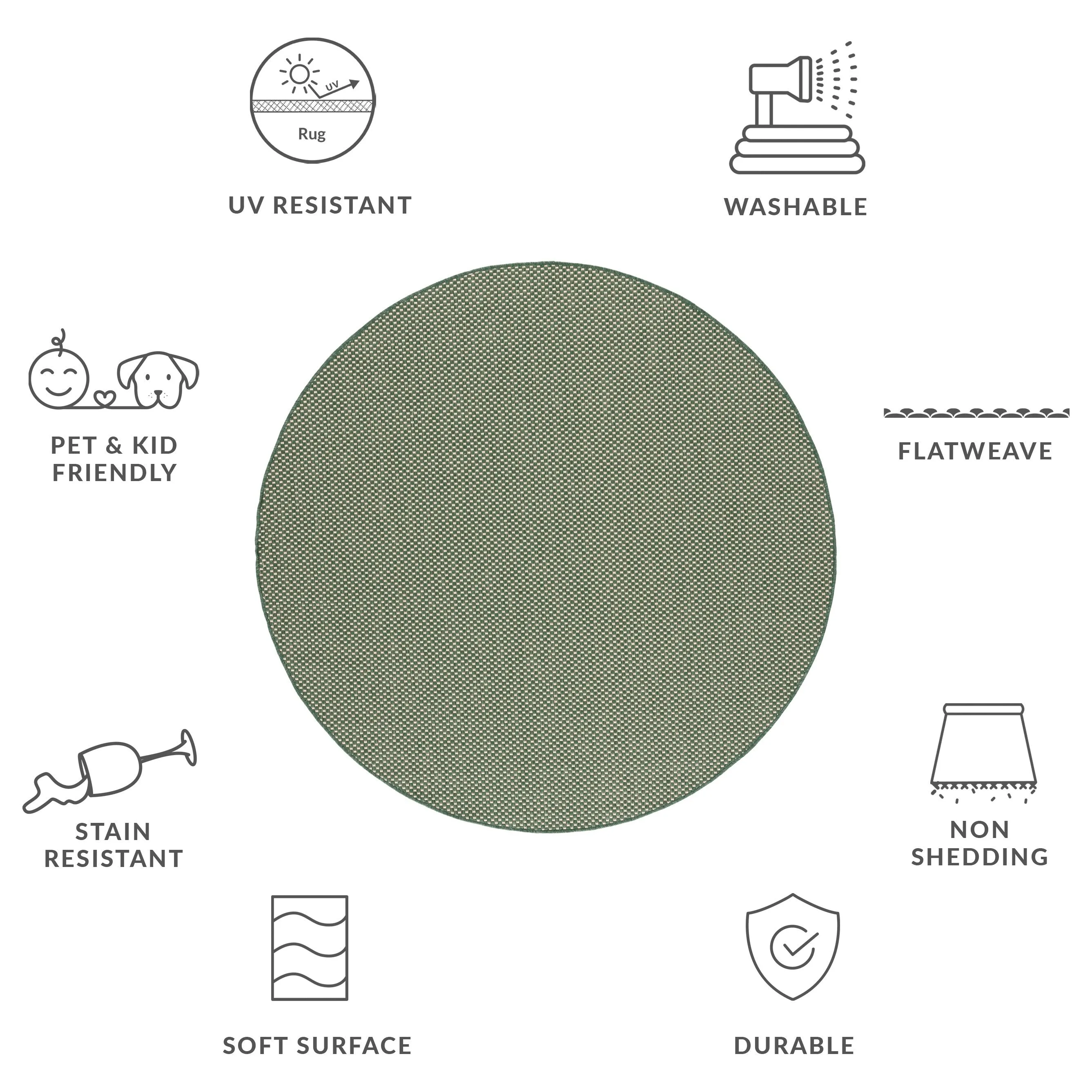 SAFAVIEH Courtyard Cilly Indoor/ Outdoor Waterproof Patio Backyard Rug