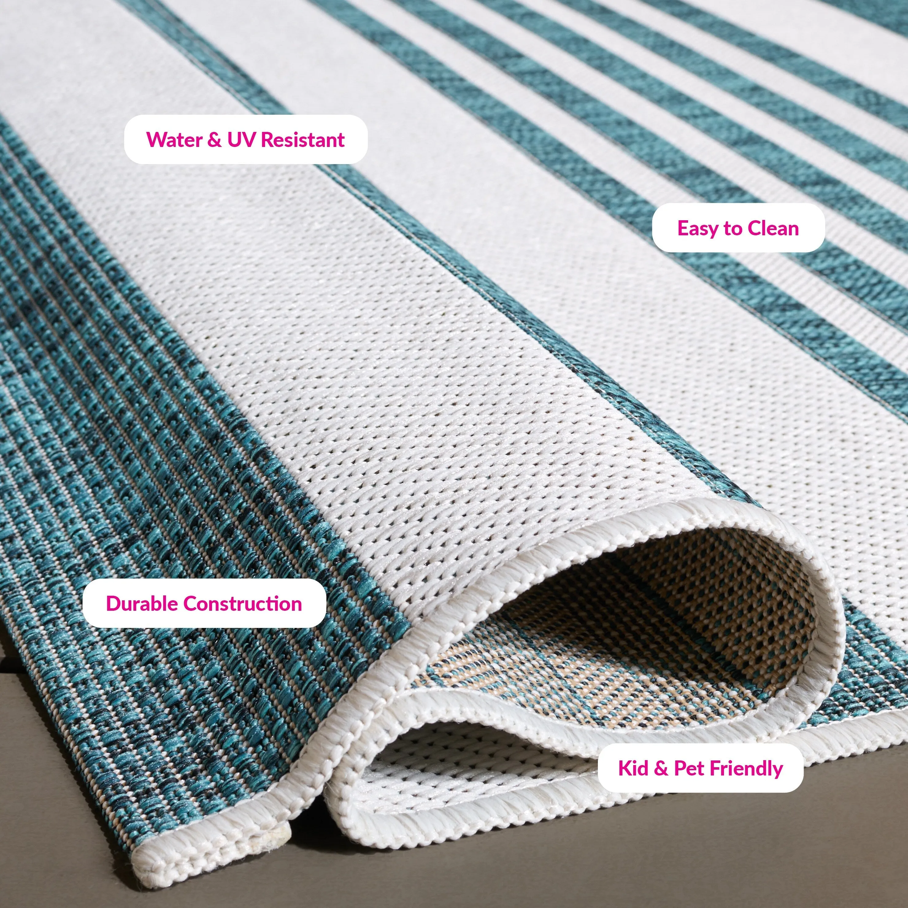 SAFAVIEH Courtyard Grietje Indoor /Outdoor Waterproof Patio Backyard Rug