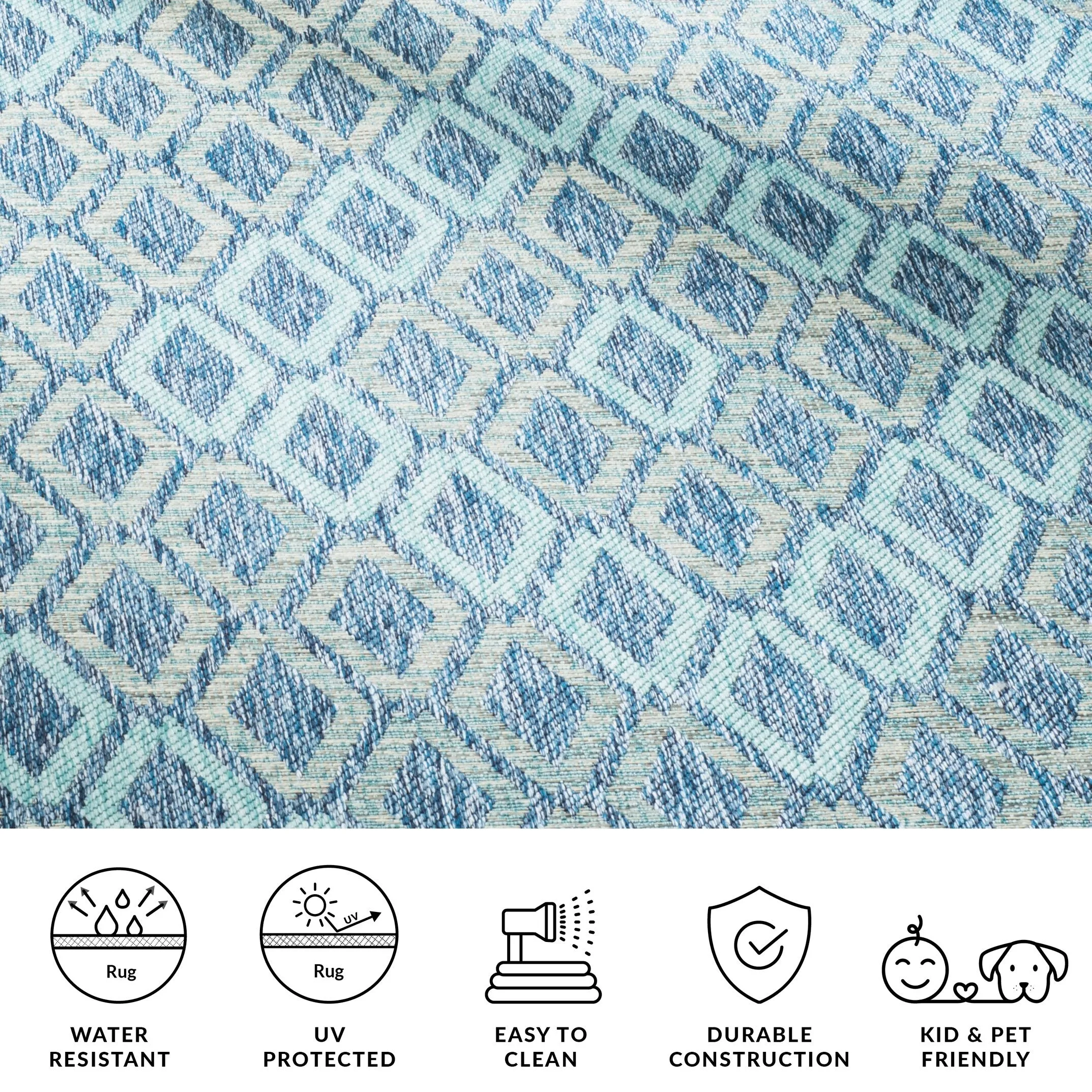 SAFAVIEH Courtyard Hannchen Indoor/ Outdoor Waterproof Patio Backyard Rug