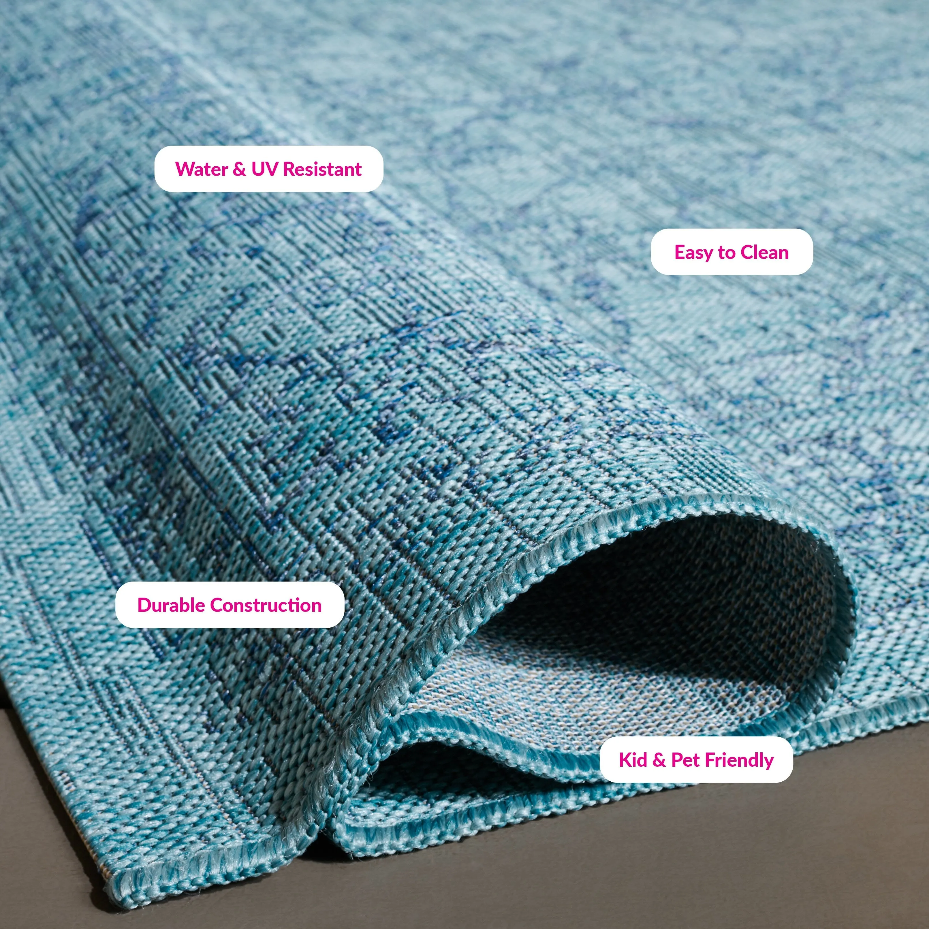 SAFAVIEH Courtyard Hasina Indoor /Outdoor Waterproof Patio Backyard Rug