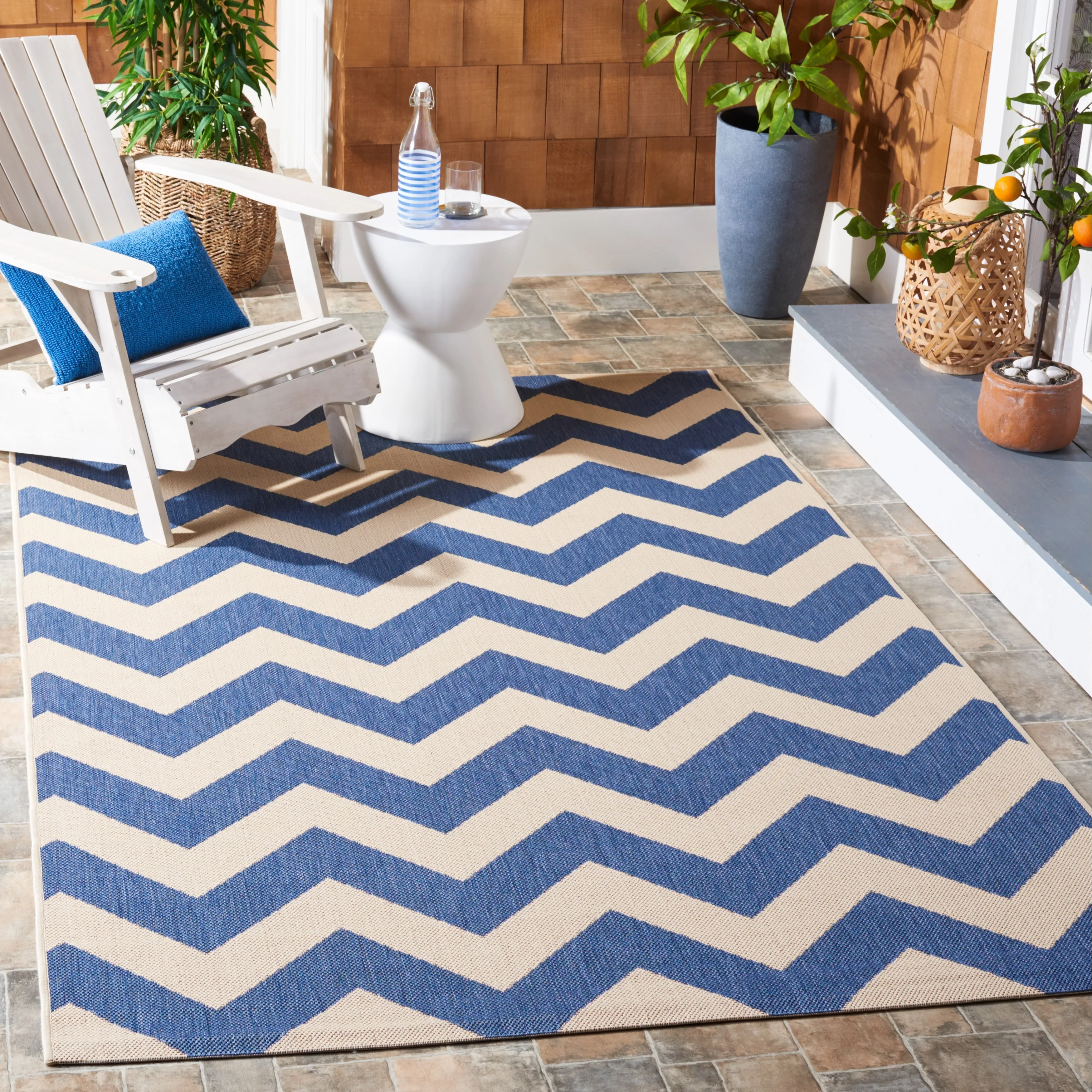 SAFAVIEH Courtyard Joycelyn Indoor/ Outdoor Waterproof Patio Backyard Rug