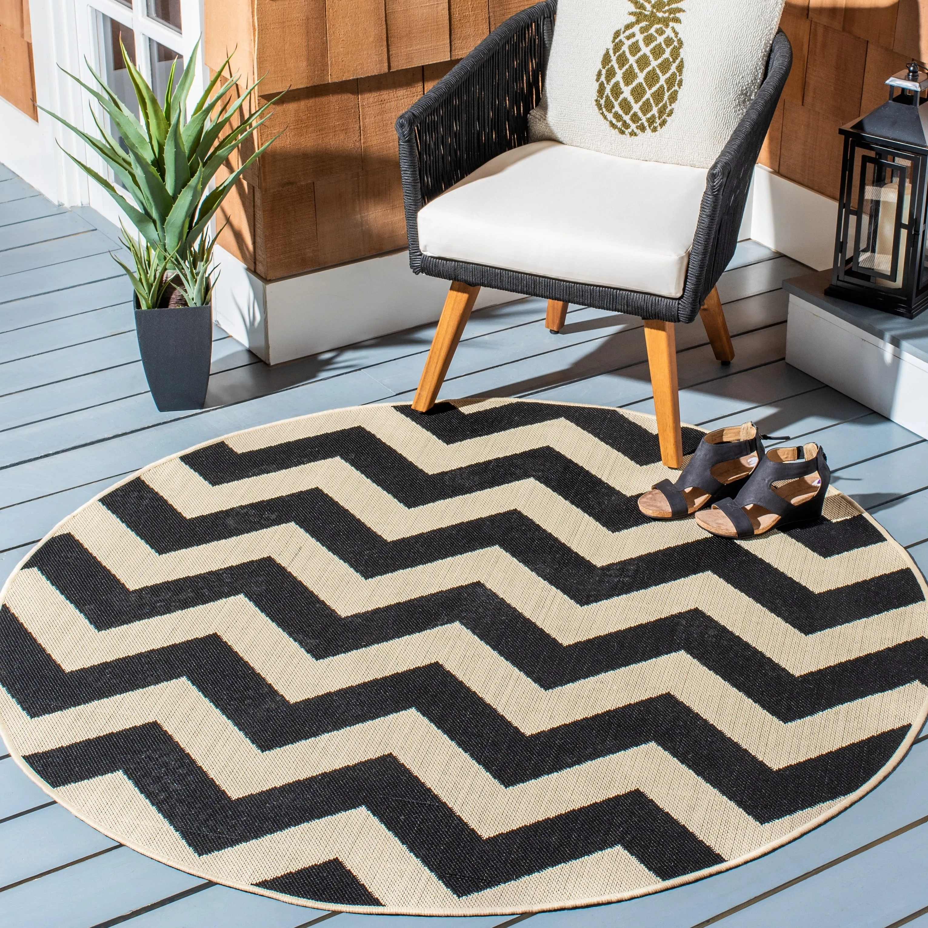 SAFAVIEH Courtyard Joycelyn Indoor/ Outdoor Waterproof Patio Backyard Rug