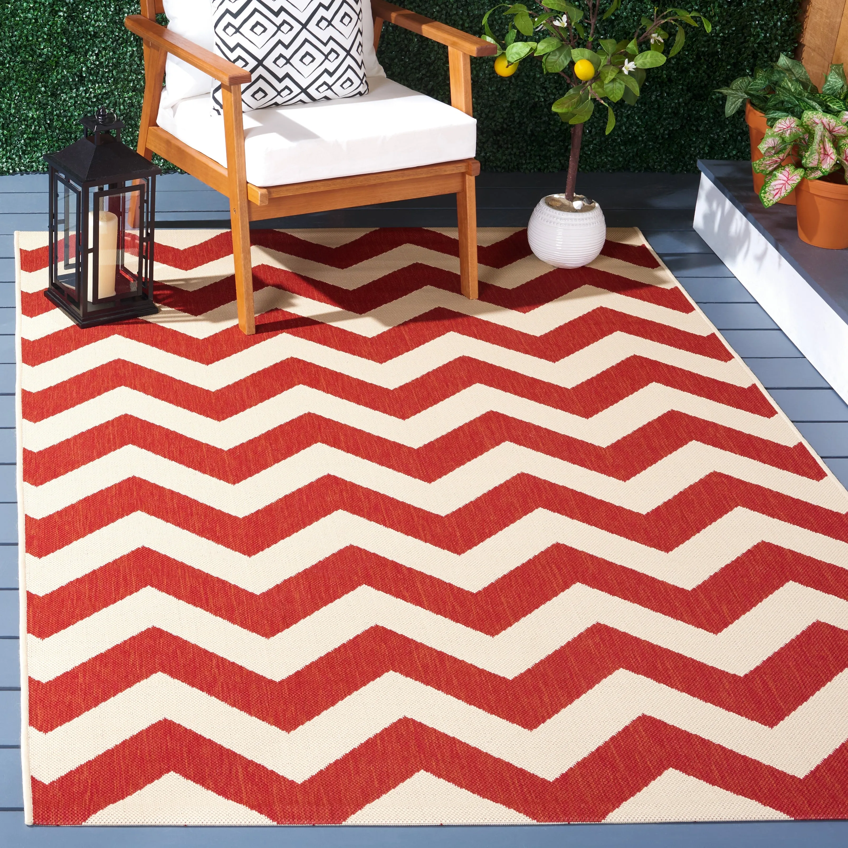 SAFAVIEH Courtyard Joycelyn Indoor/ Outdoor Waterproof Patio Backyard Rug