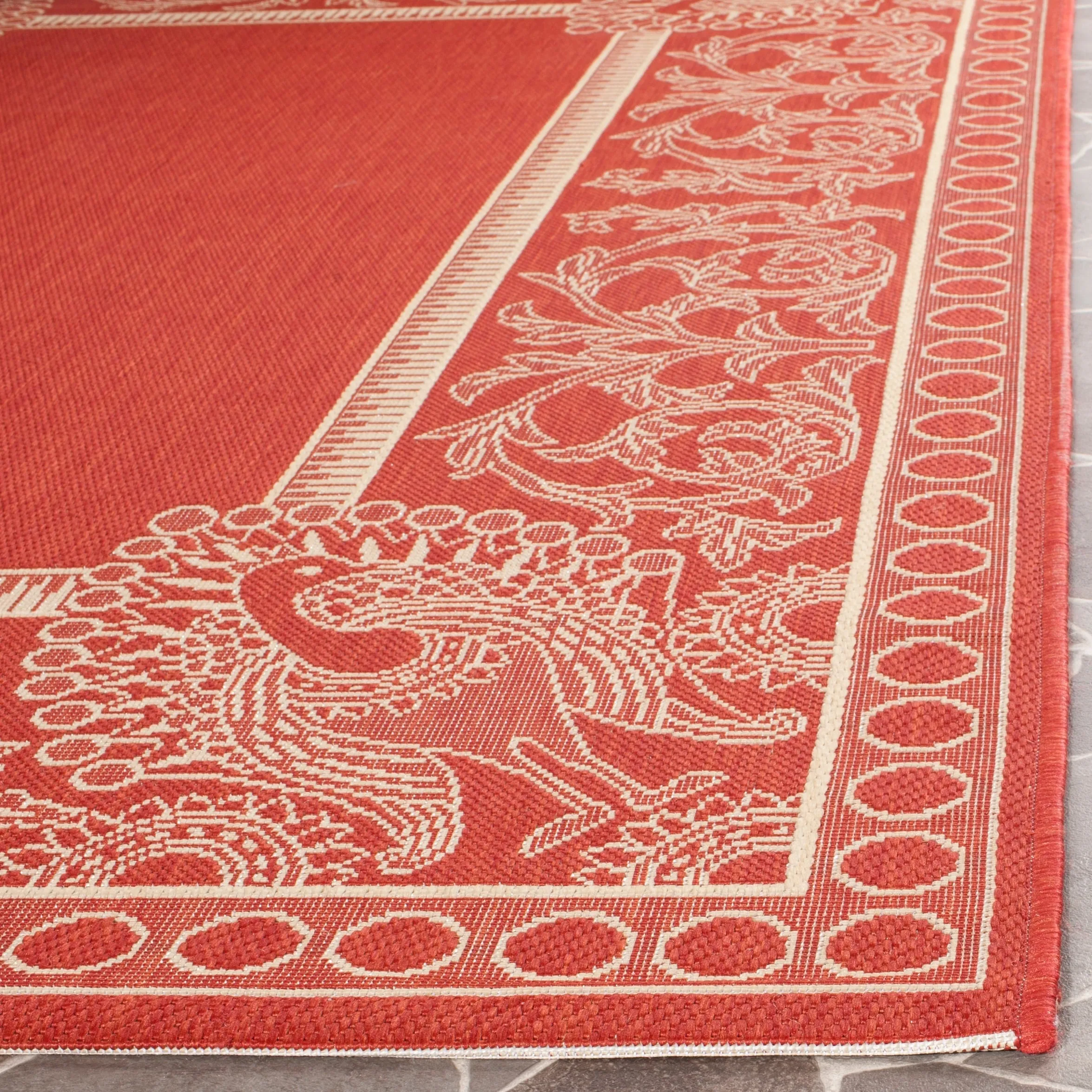 SAFAVIEH Courtyard Kitija Indoor/ Outdoor Waterproof Patio Backyard Rug