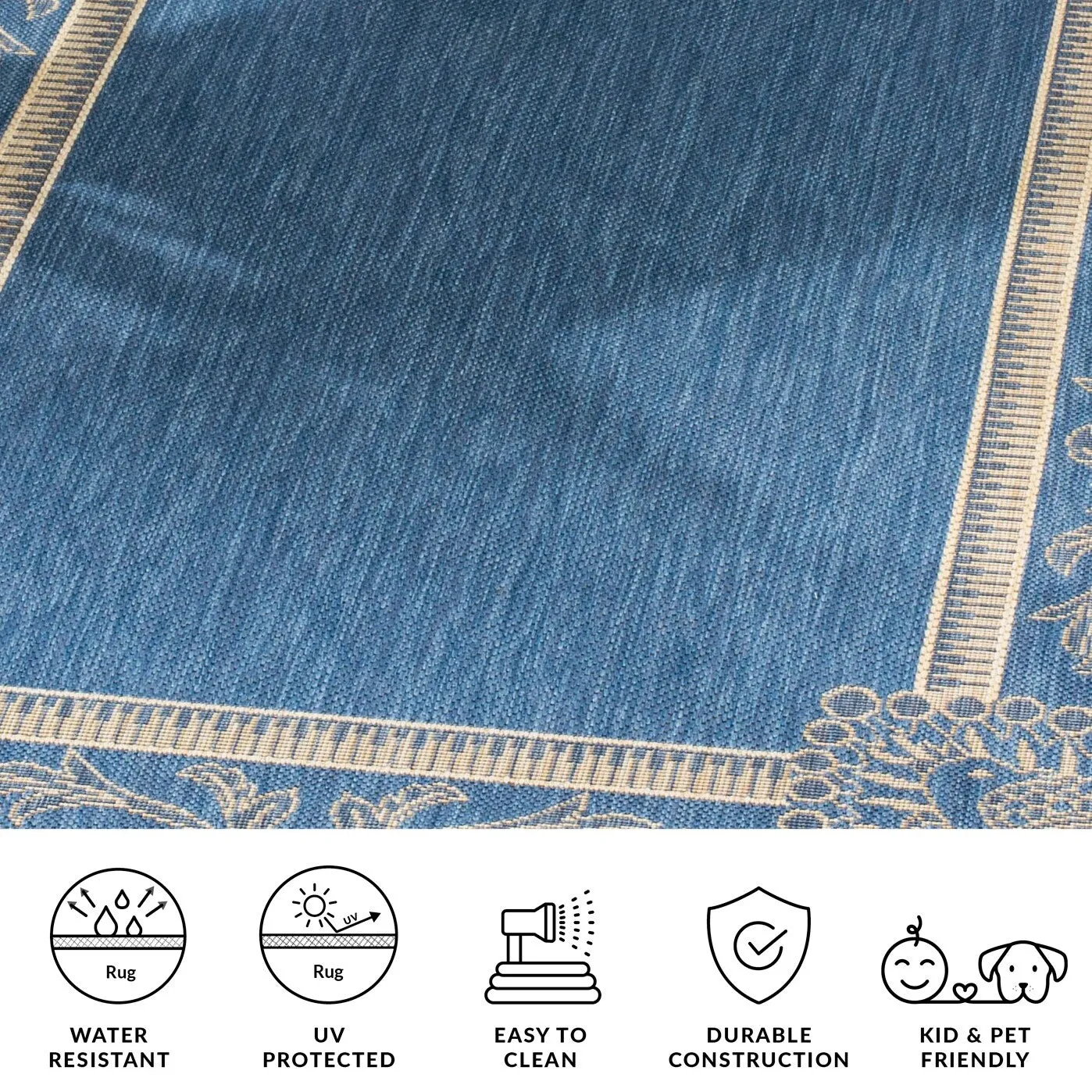SAFAVIEH Courtyard Kitija Indoor/ Outdoor Waterproof Patio Backyard Rug