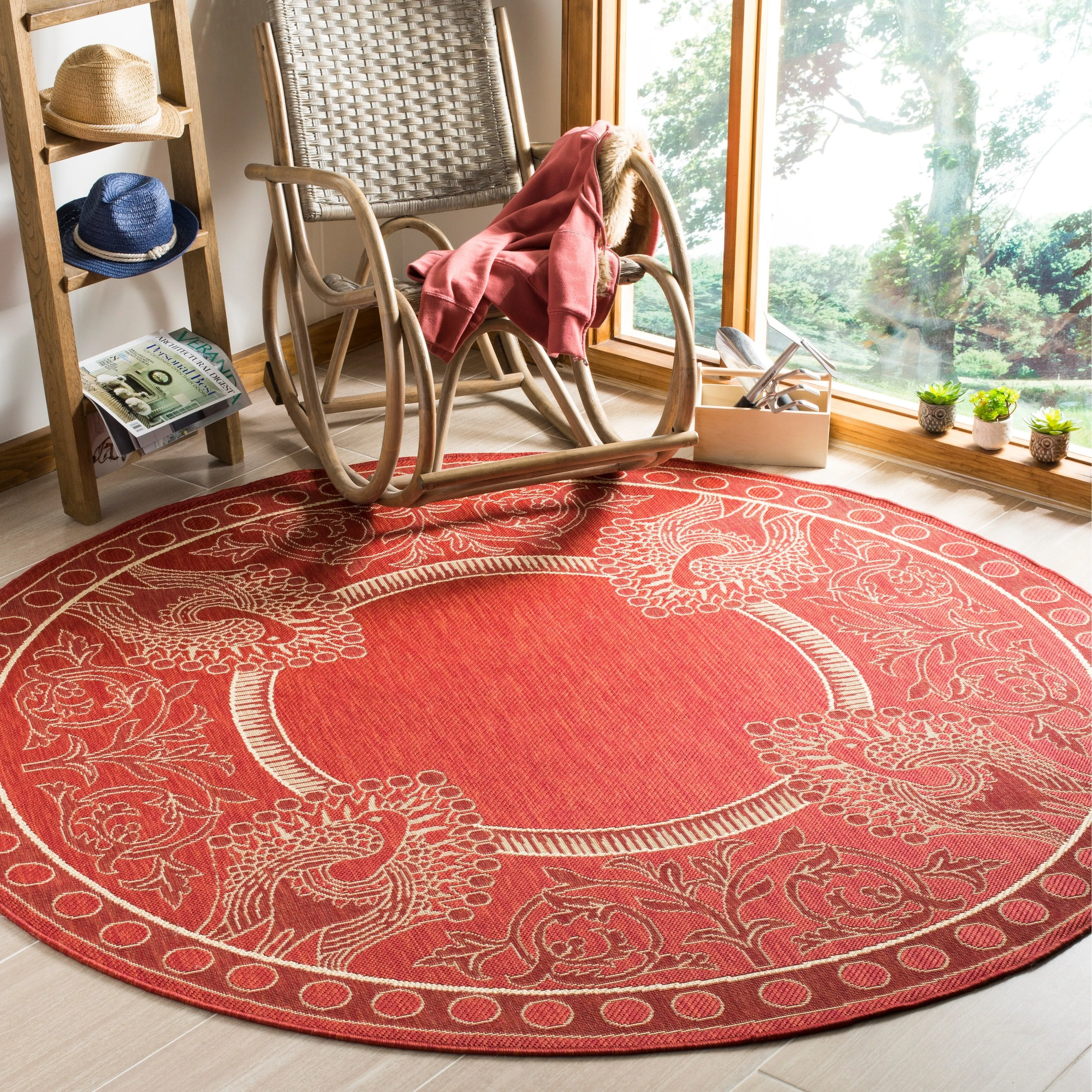 SAFAVIEH Courtyard Kitija Indoor/ Outdoor Waterproof Patio Backyard Rug