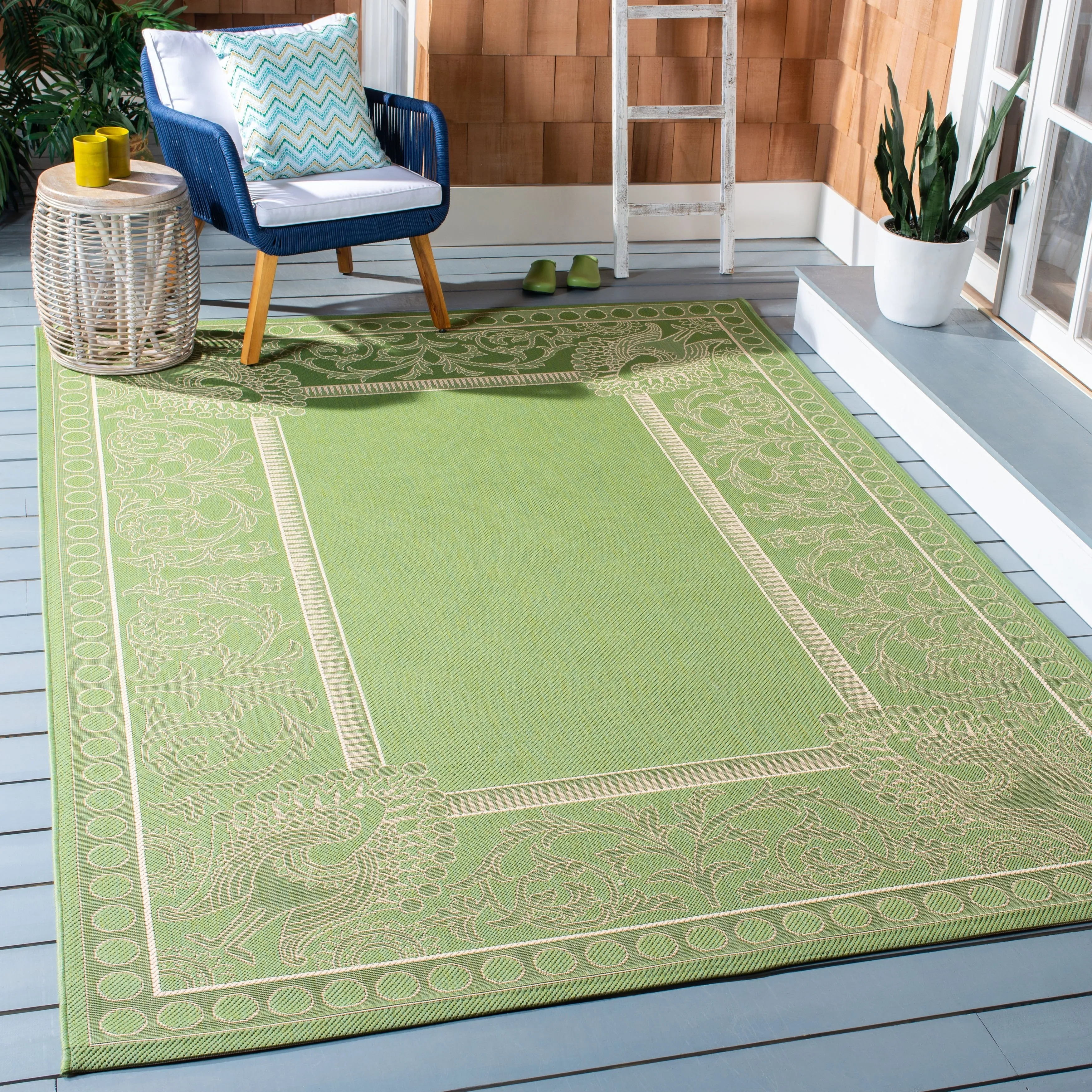 SAFAVIEH Courtyard Kitija Indoor/ Outdoor Waterproof Patio Backyard Rug