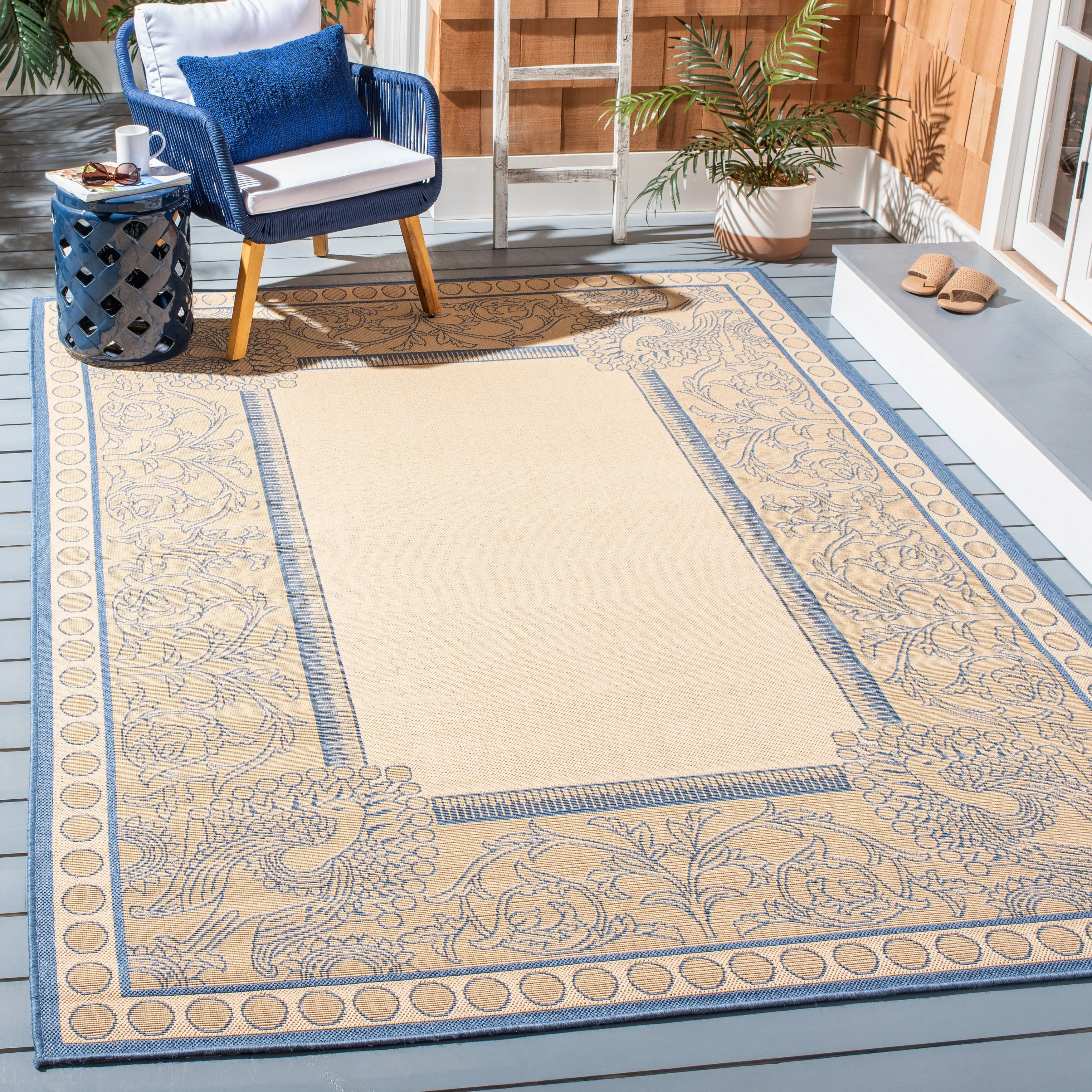 SAFAVIEH Courtyard Kitija Indoor/ Outdoor Waterproof Patio Backyard Rug
