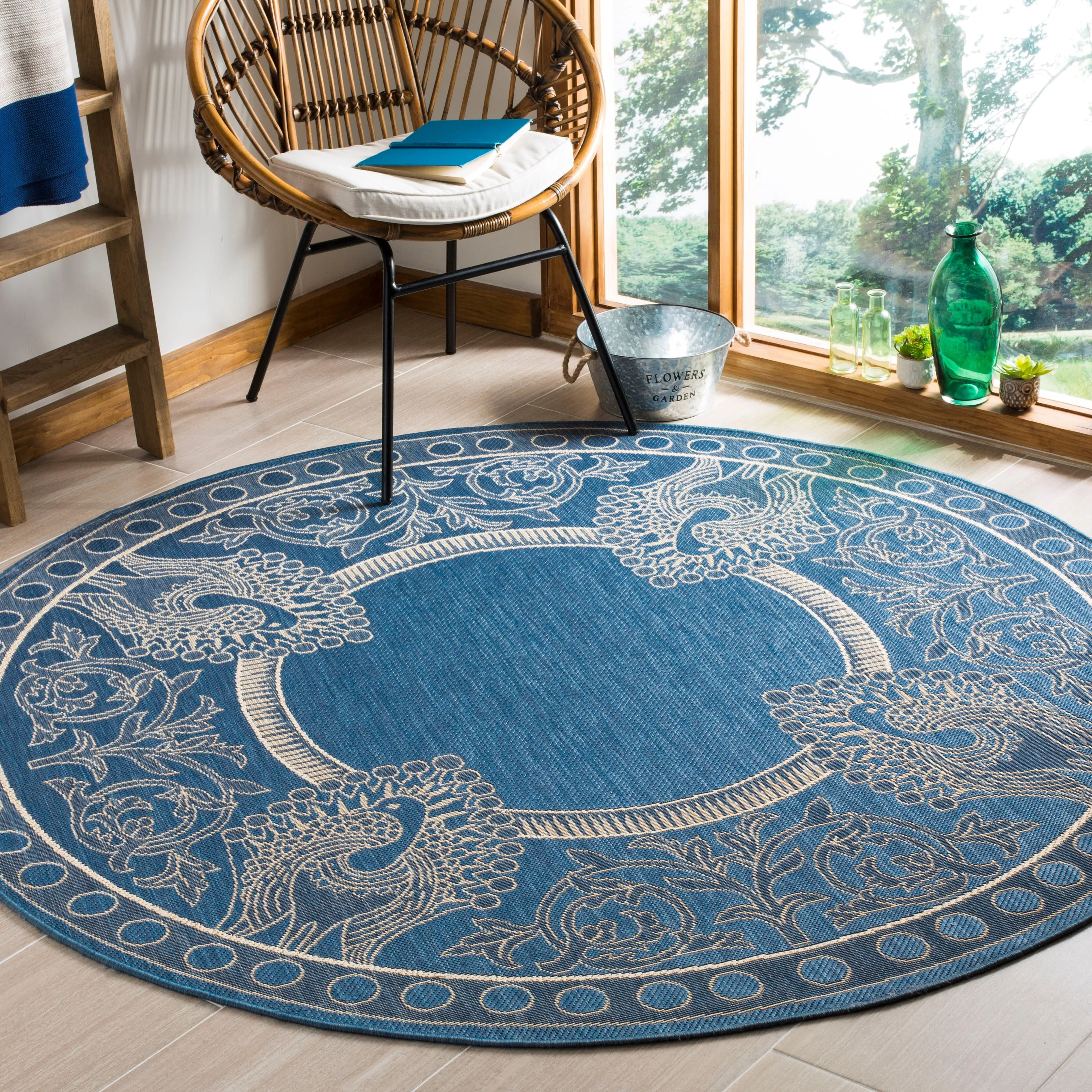 SAFAVIEH Courtyard Kitija Indoor/ Outdoor Waterproof Patio Backyard Rug