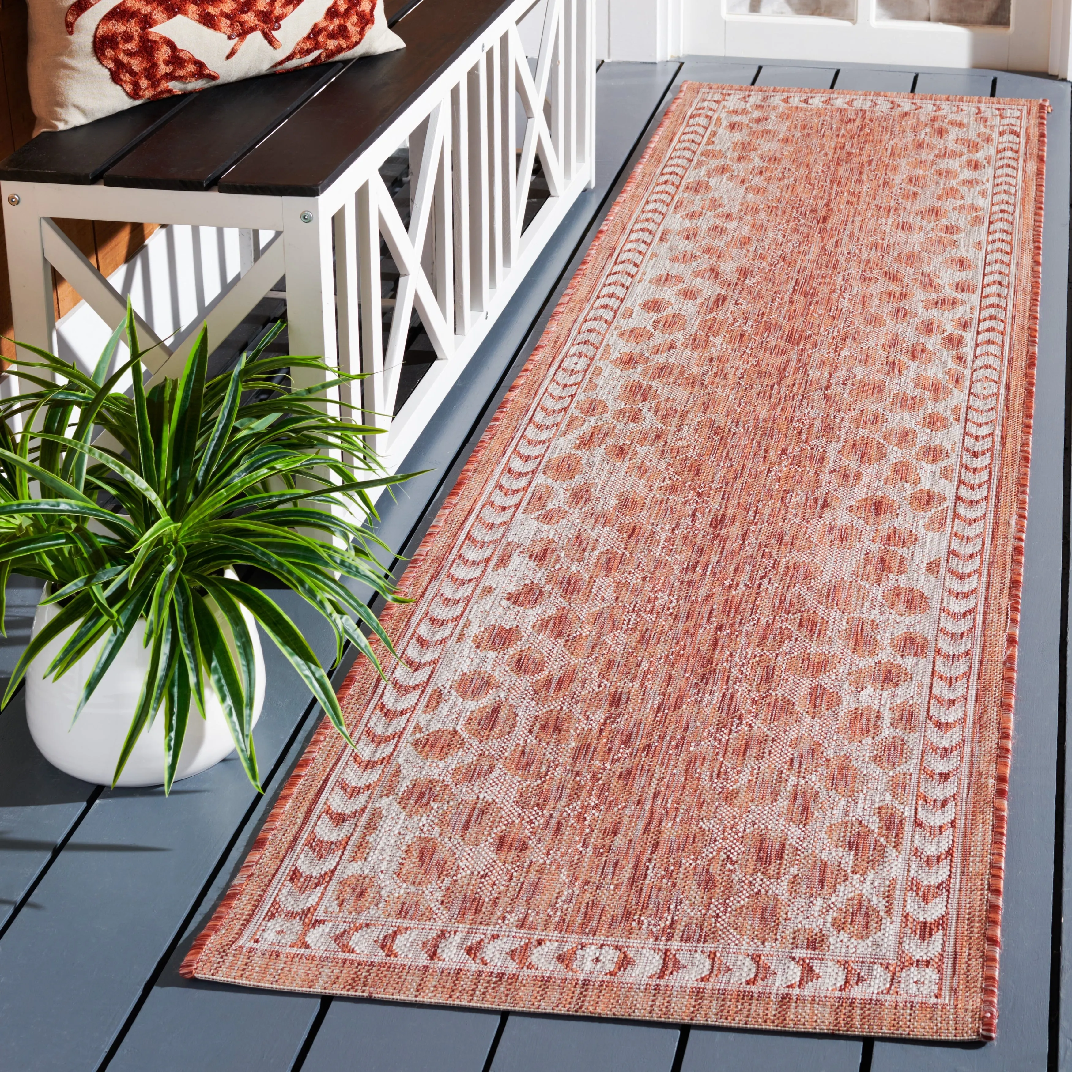 SAFAVIEH Courtyard Muire Indoor/ Outdoor Waterproof Patio Backyard Rug