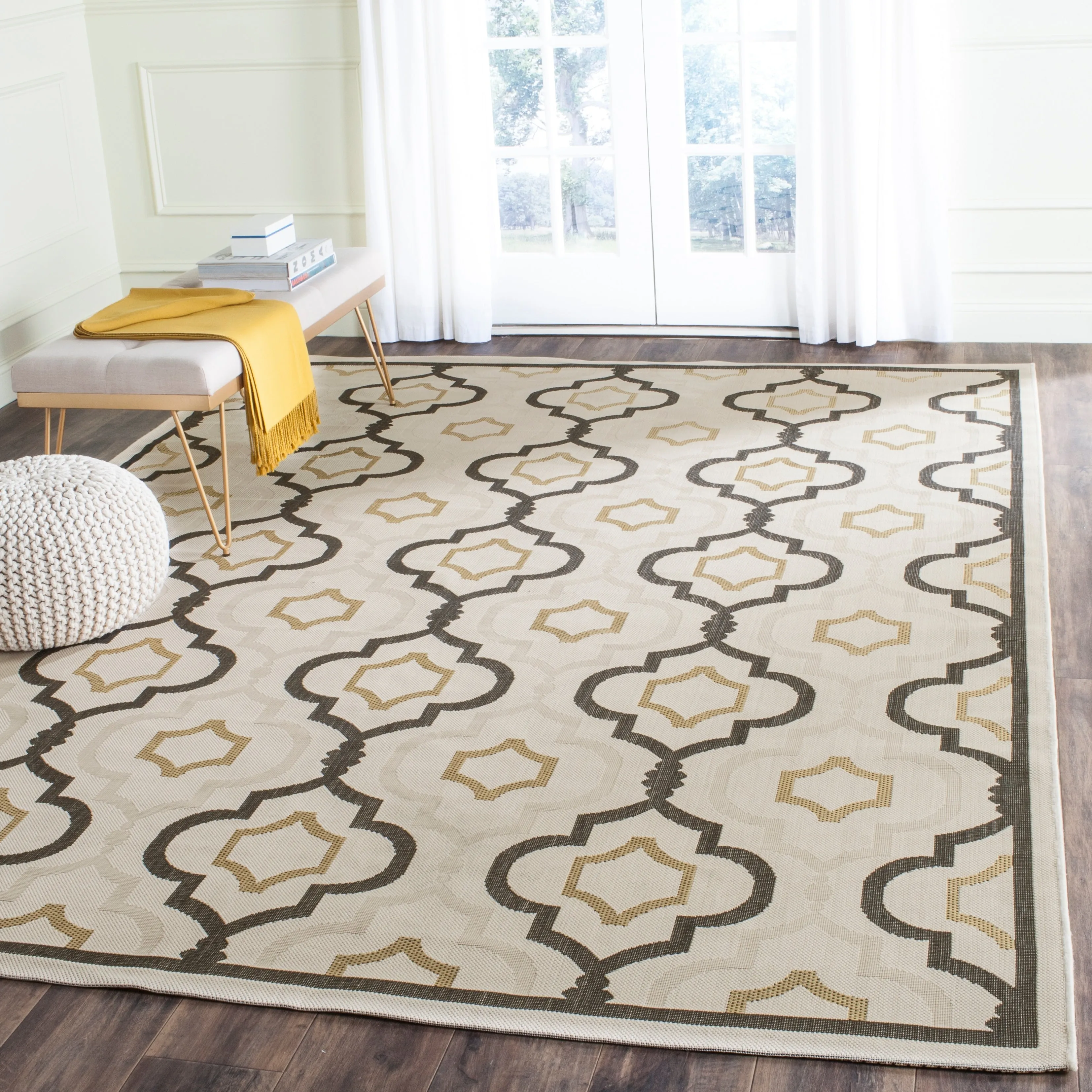 SAFAVIEH Courtyard Oyvor Indoor/ Outdoor Waterproof Patio Backyard Rug