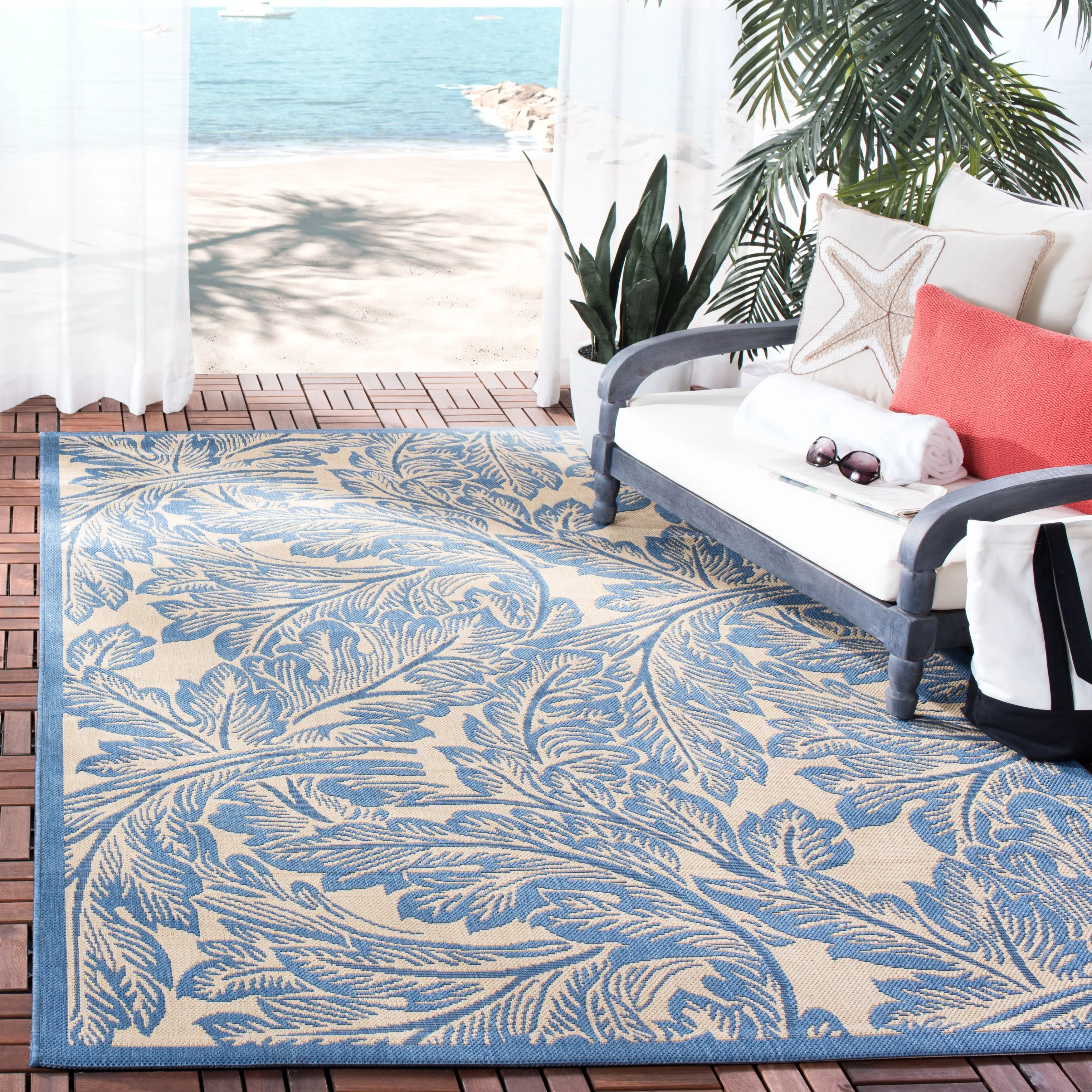 SAFAVIEH Courtyard Reineke Indoor/ Outdoor Waterproof Rug