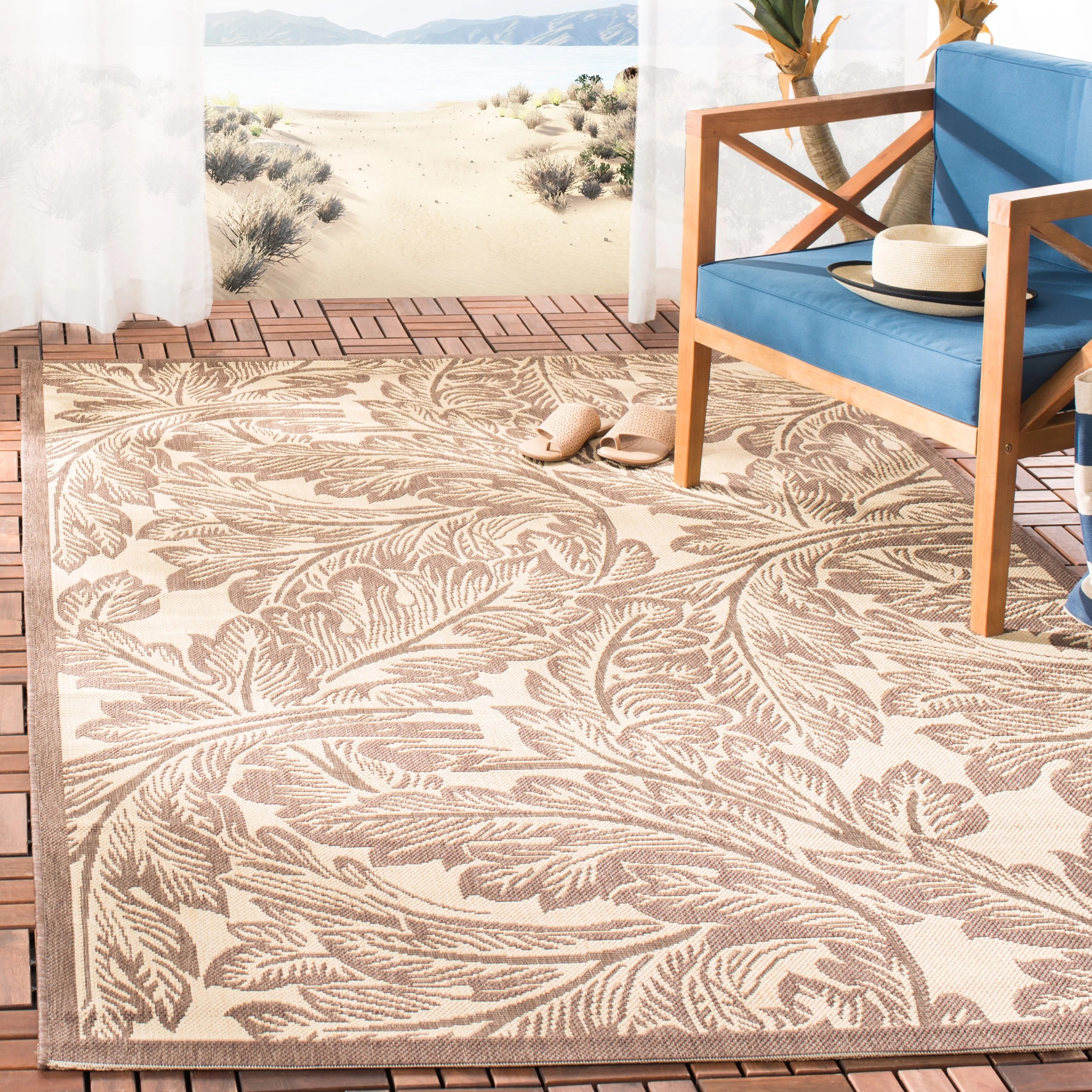 SAFAVIEH Courtyard Reineke Indoor/ Outdoor Waterproof Rug