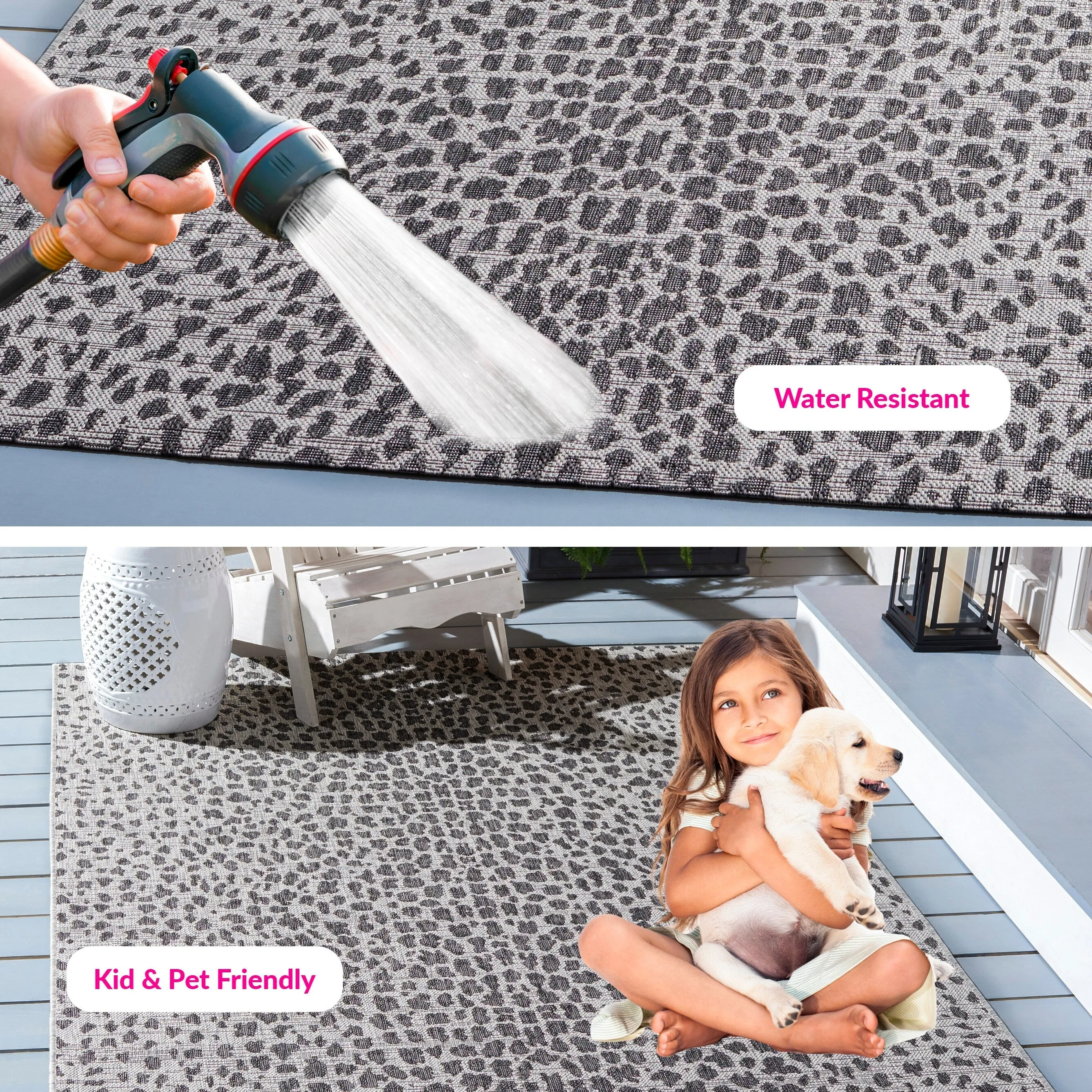 SAFAVIEH Courtyard Ruta Indoor/ Outdoor Waterproof Patio Backyard Rug