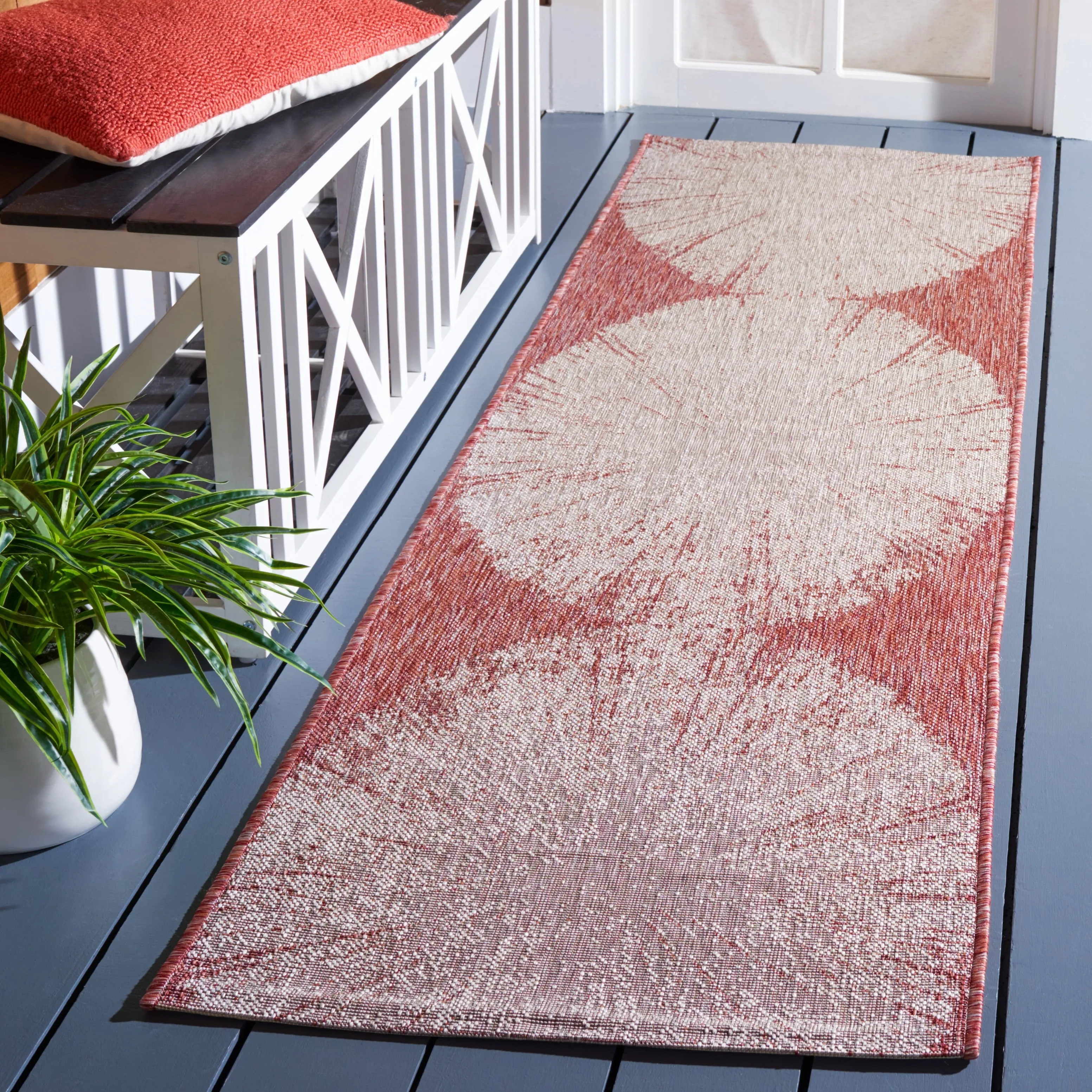 SAFAVIEH Courtyard Sabaha Indoor/Outdoor Waterproof Patio Backyard Rug