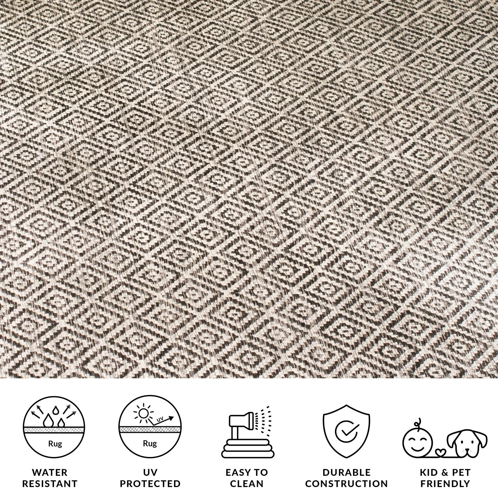 SAFAVIEH Courtyard Servane Indoor/ Outdoor Waterproof Patio Backyard Rug