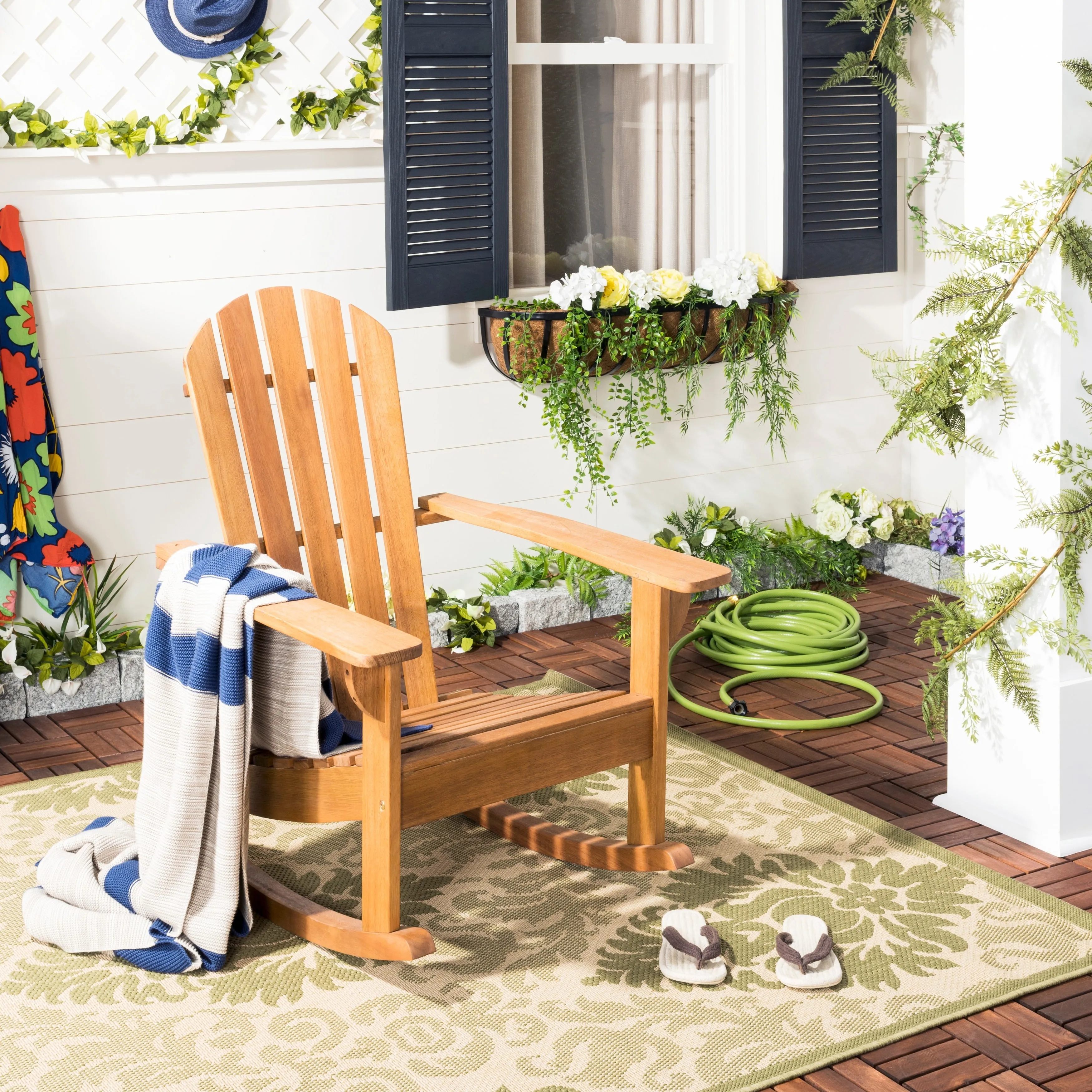 SAFAVIEH Courtyard Willene Boho Indoor/ Outdoor Waterproof Patio Backyard Rug