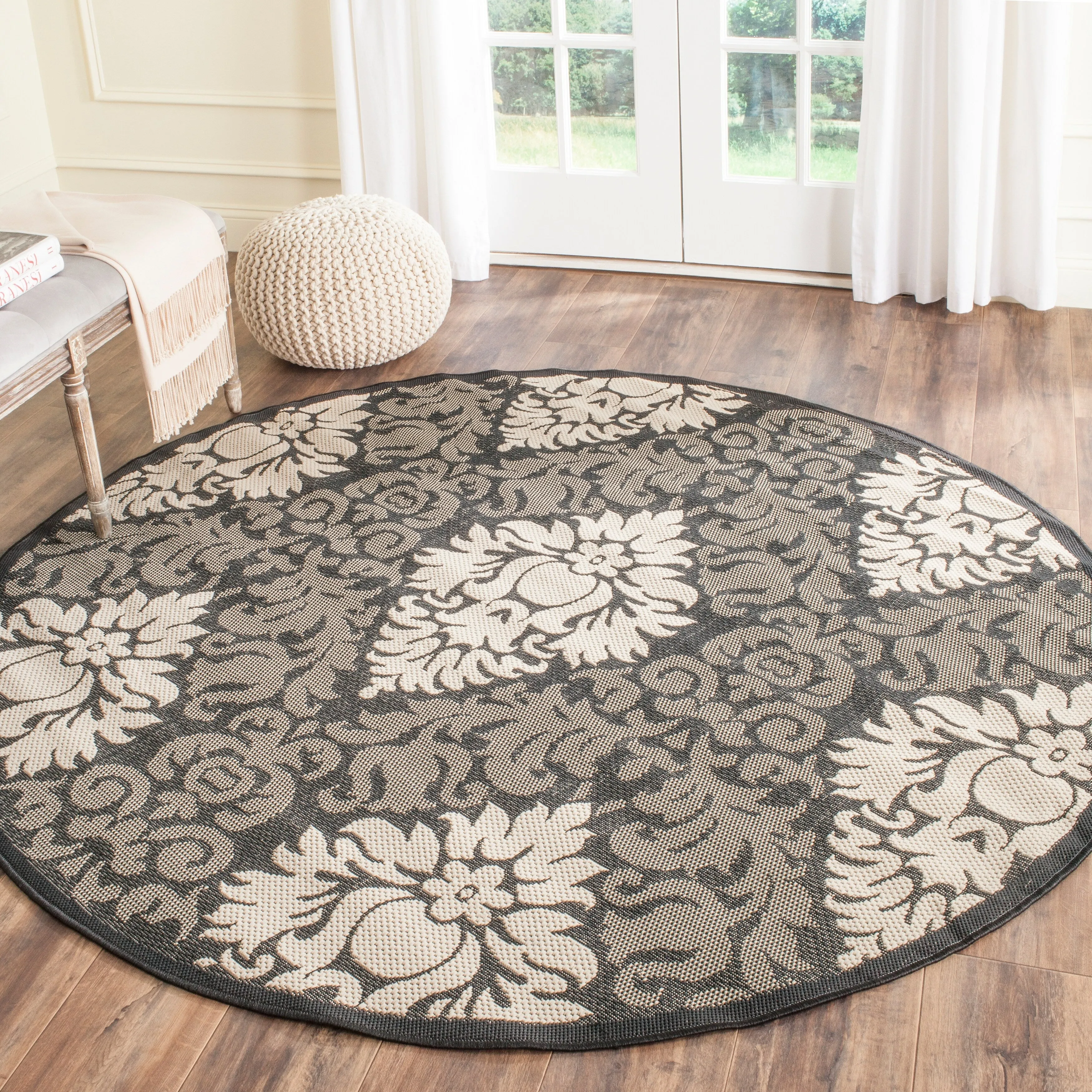 SAFAVIEH Courtyard Willene Boho Indoor/ Outdoor Waterproof Patio Backyard Rug