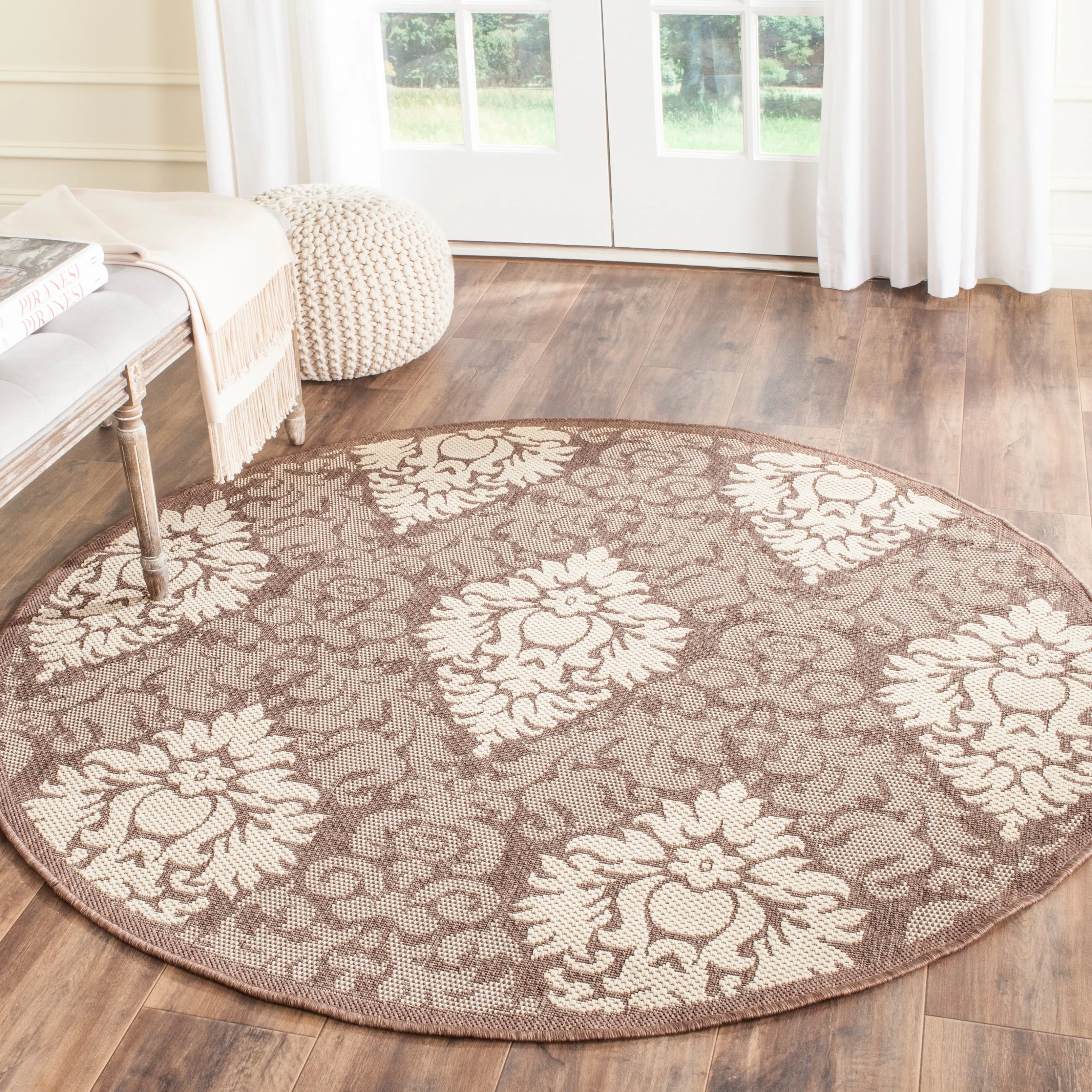 SAFAVIEH Courtyard Willene Boho Indoor/ Outdoor Waterproof Patio Backyard Rug