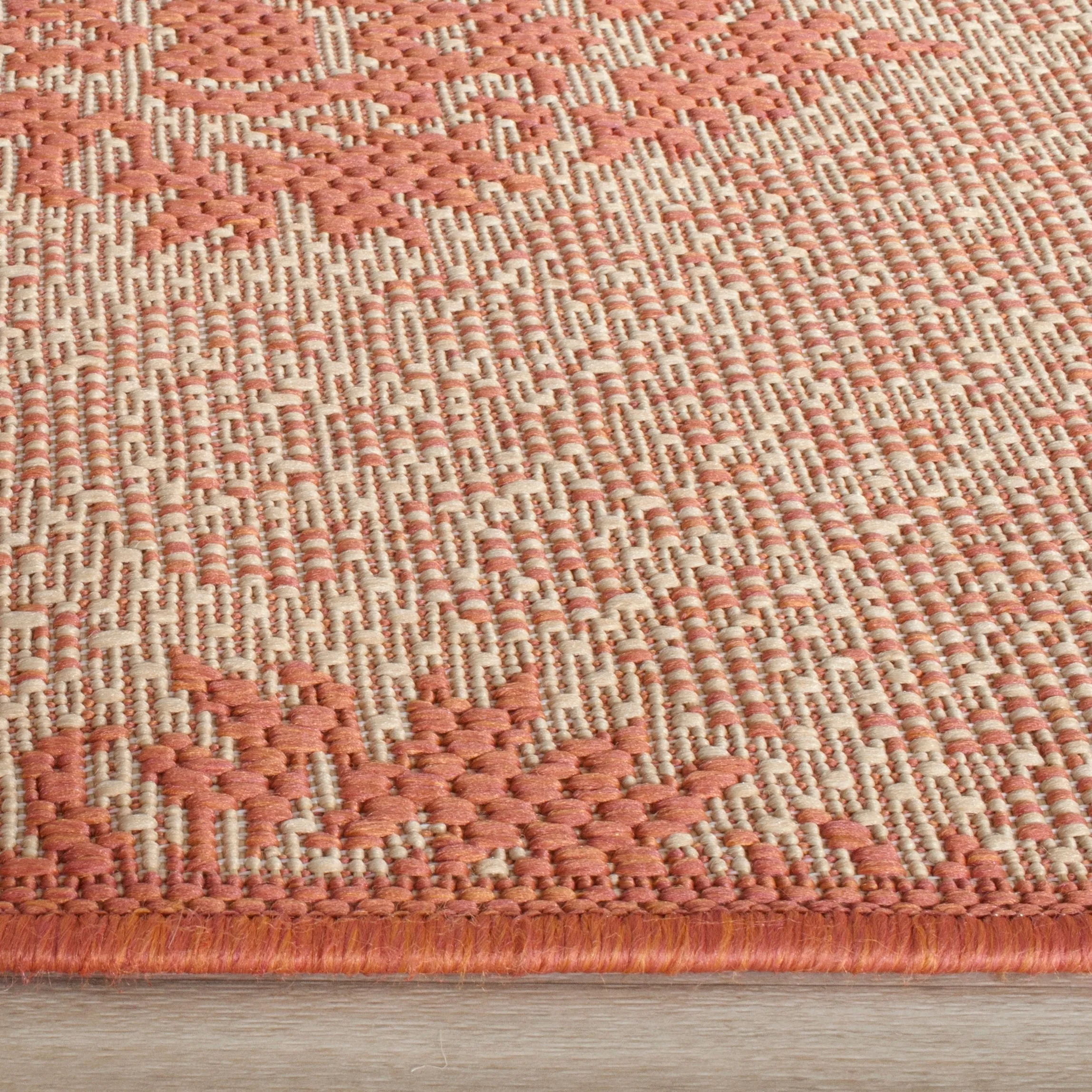SAFAVIEH Courtyard Willene Boho Indoor/ Outdoor Waterproof Patio Backyard Rug