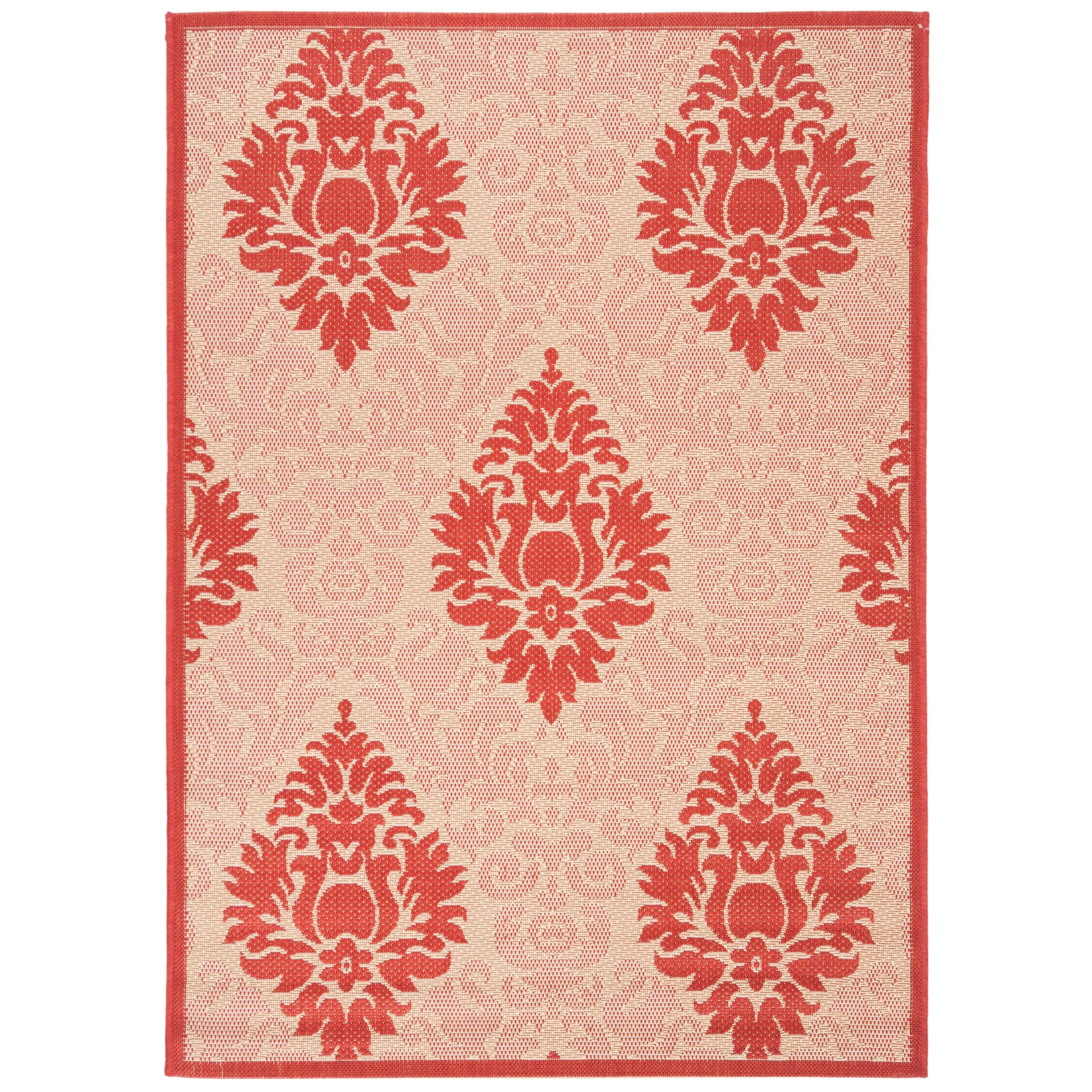 SAFAVIEH Courtyard Willene Boho Indoor/ Outdoor Waterproof Patio Backyard Rug