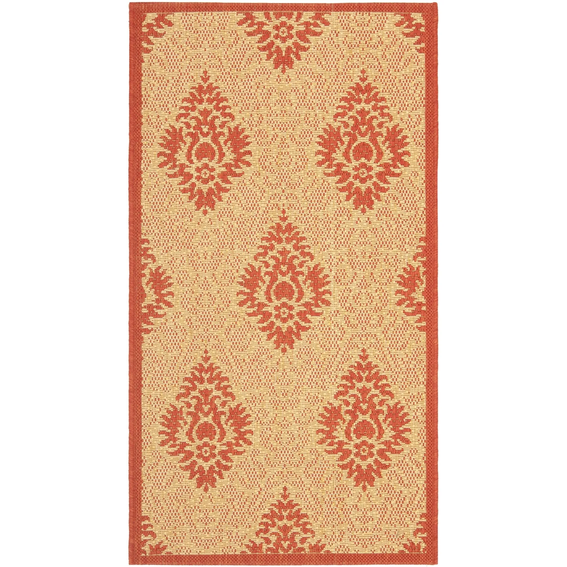 SAFAVIEH Courtyard Willene Boho Indoor/ Outdoor Waterproof Patio Backyard Rug