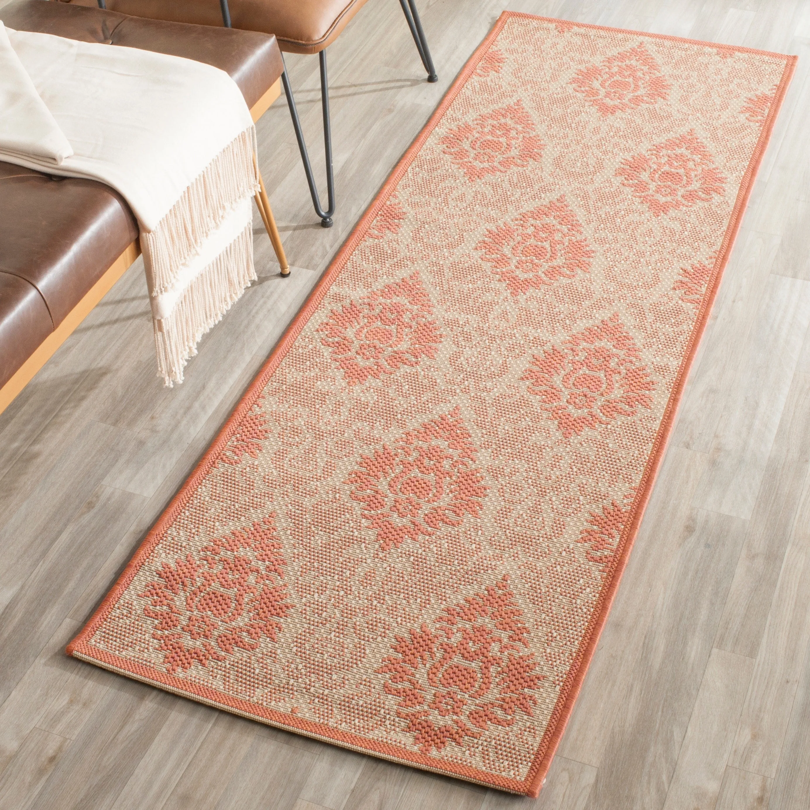 SAFAVIEH Courtyard Willene Boho Indoor/ Outdoor Waterproof Patio Backyard Rug
